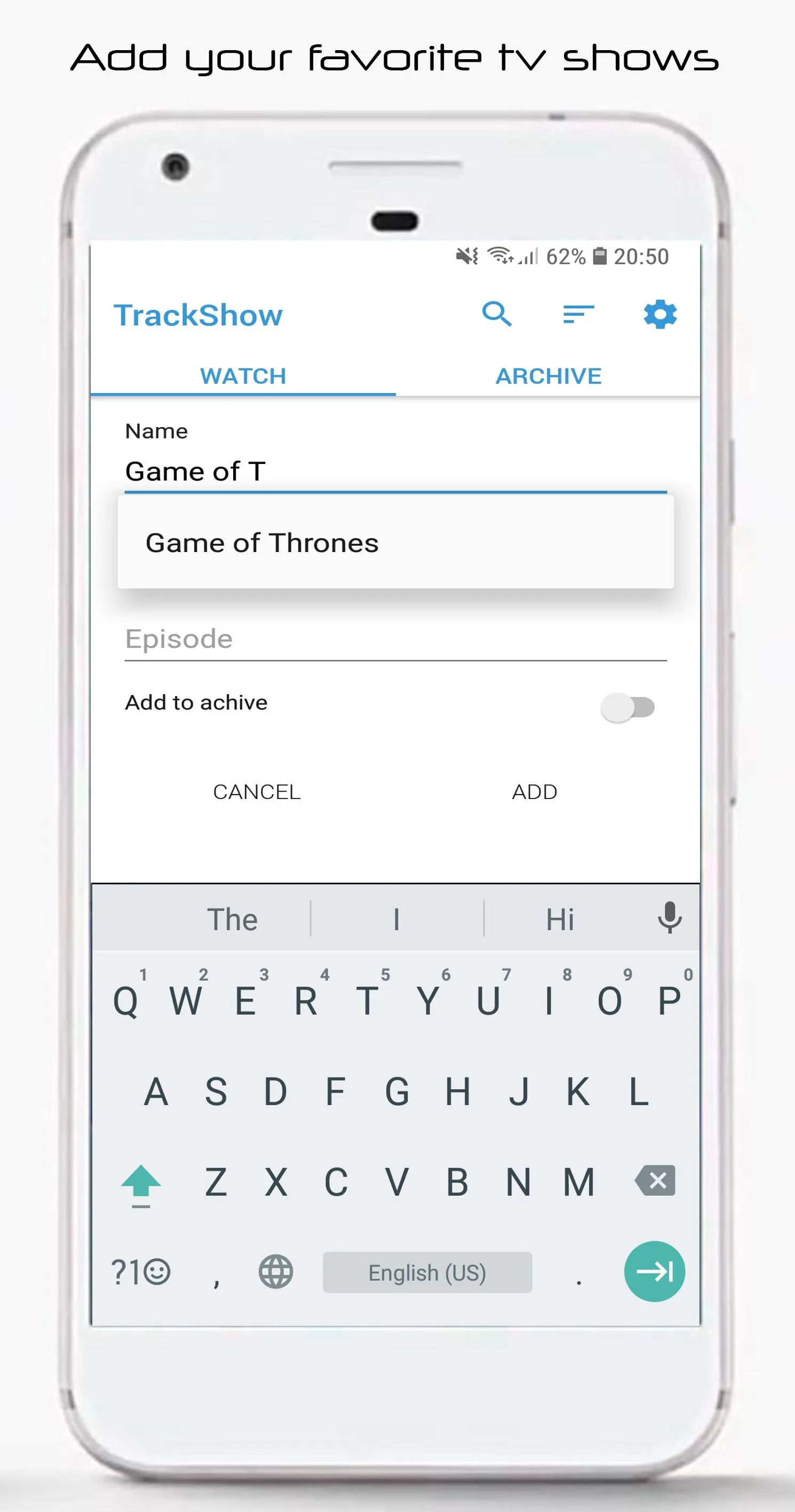 TrackShow: Your TV Show Buddy | Indus Appstore | Screenshot