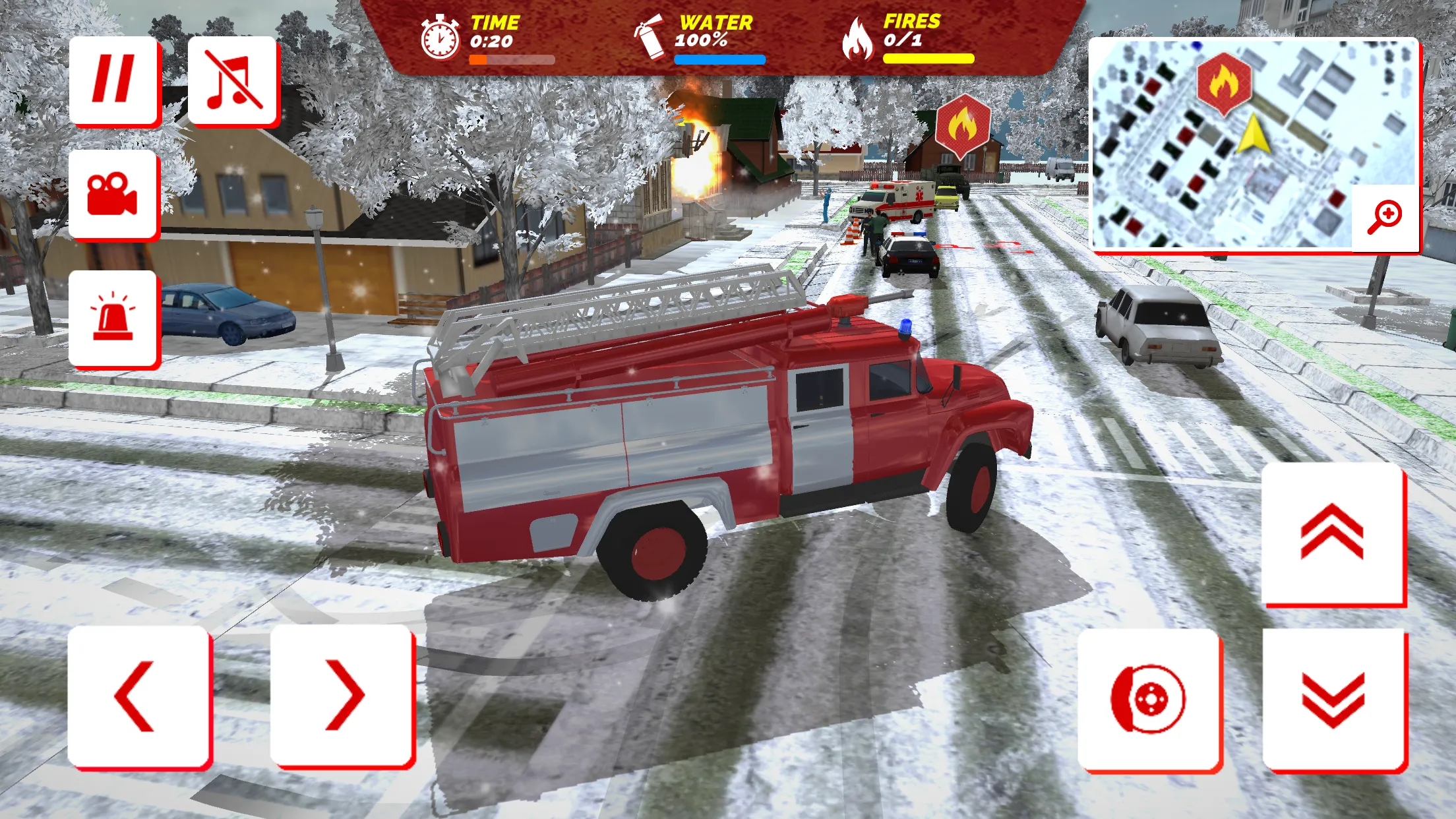 USSR Winter Rescue Fire Trucks | Indus Appstore | Screenshot