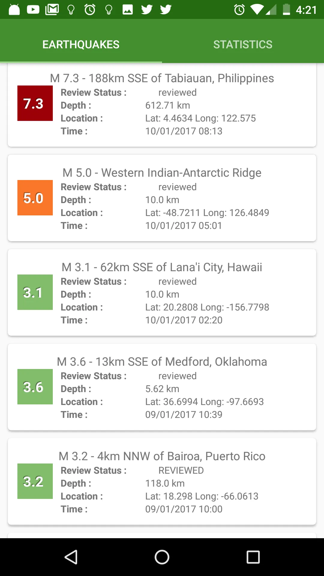 3D Earthquakes Map & Volcanoes | Indus Appstore | Screenshot