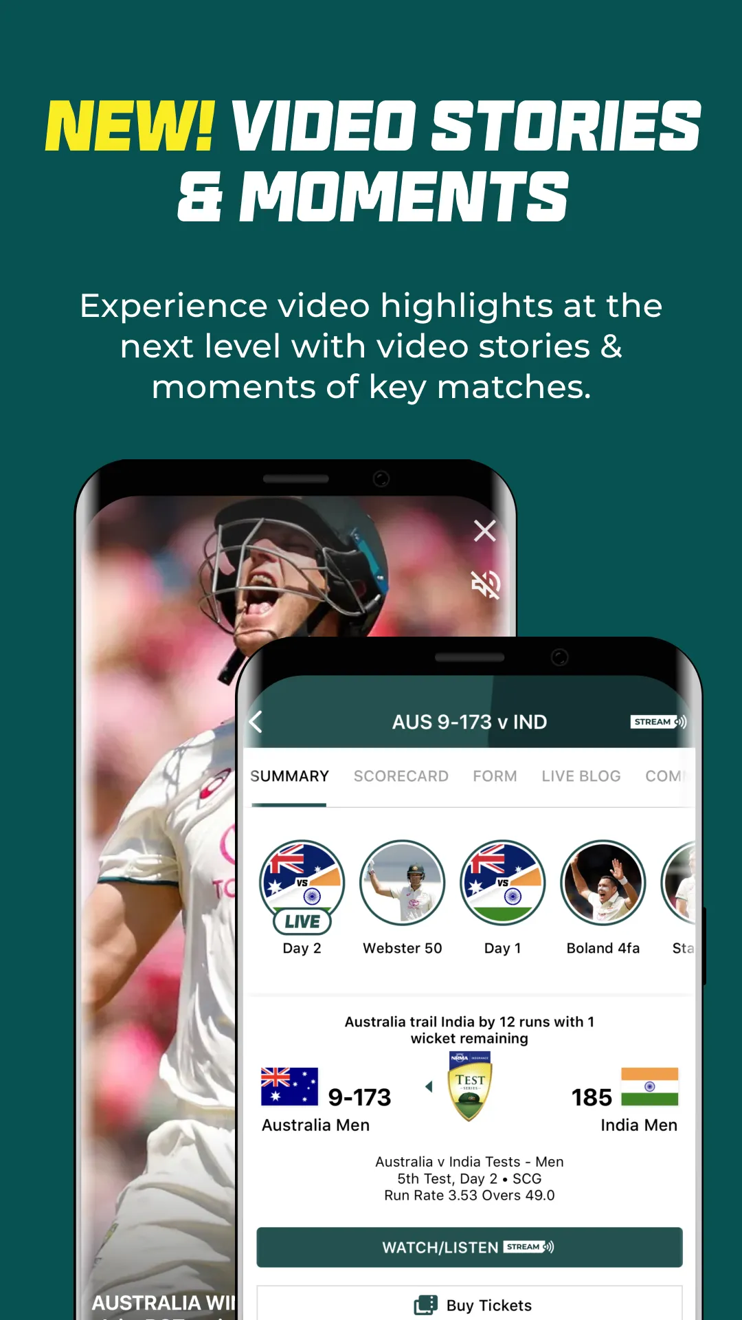 Cricket Australia Live | Indus Appstore | Screenshot