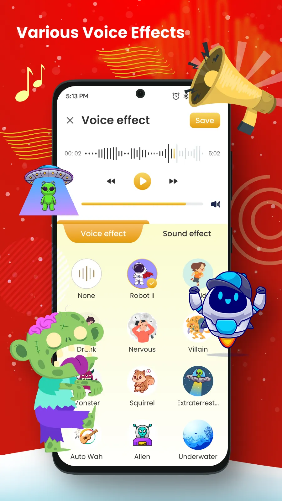 Voice Changer: Funny Sounds | Indus Appstore | Screenshot