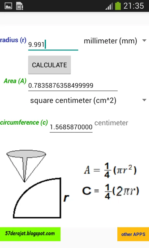 Area, Perimeter, Circumference | Indus Appstore | Screenshot