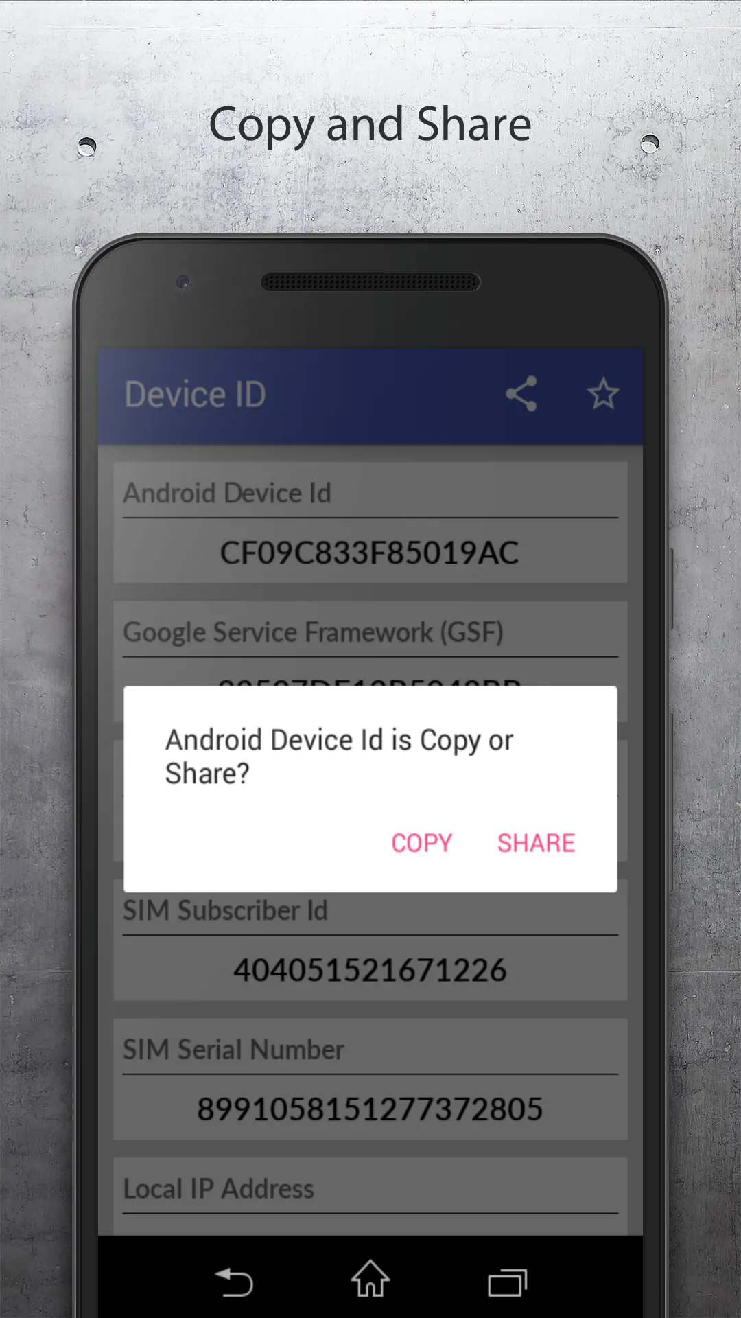 Device ID | Indus Appstore | Screenshot