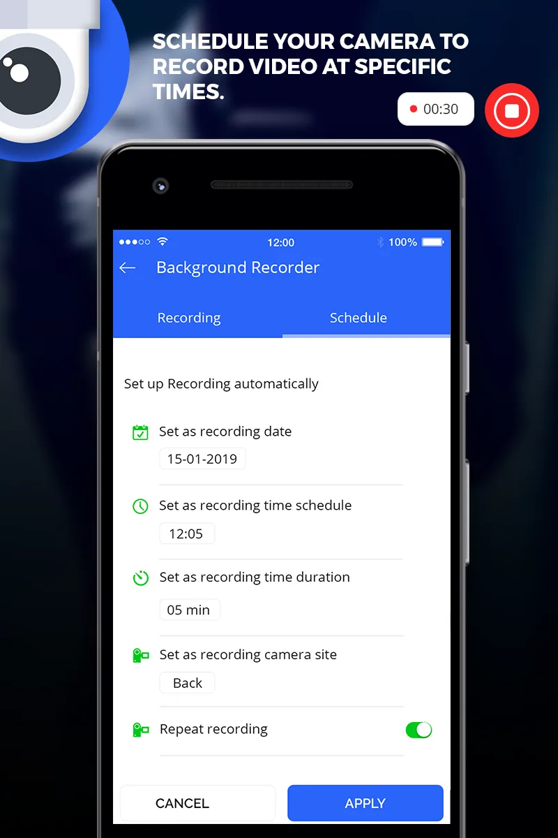 Background Video Recorder | Indus Appstore | Screenshot