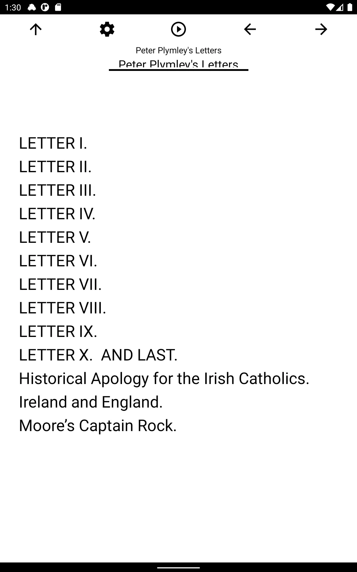 Book, Peter Plymley's Letters | Indus Appstore | Screenshot