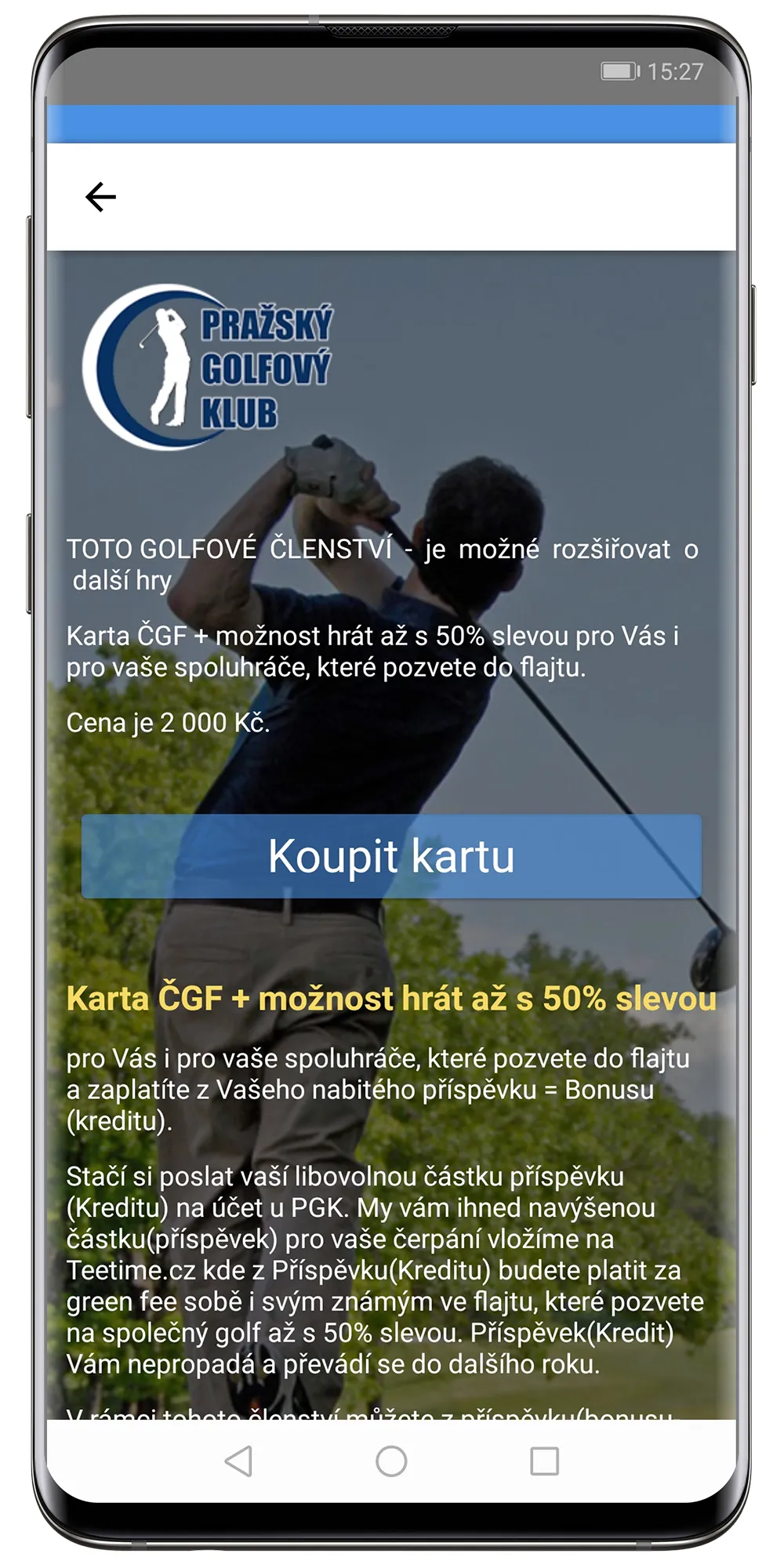 Pražský Golfový Klub | Indus Appstore | Screenshot