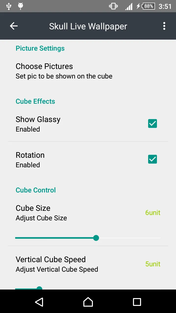 Skull Cube Live Wallpaper | Indus Appstore | Screenshot
