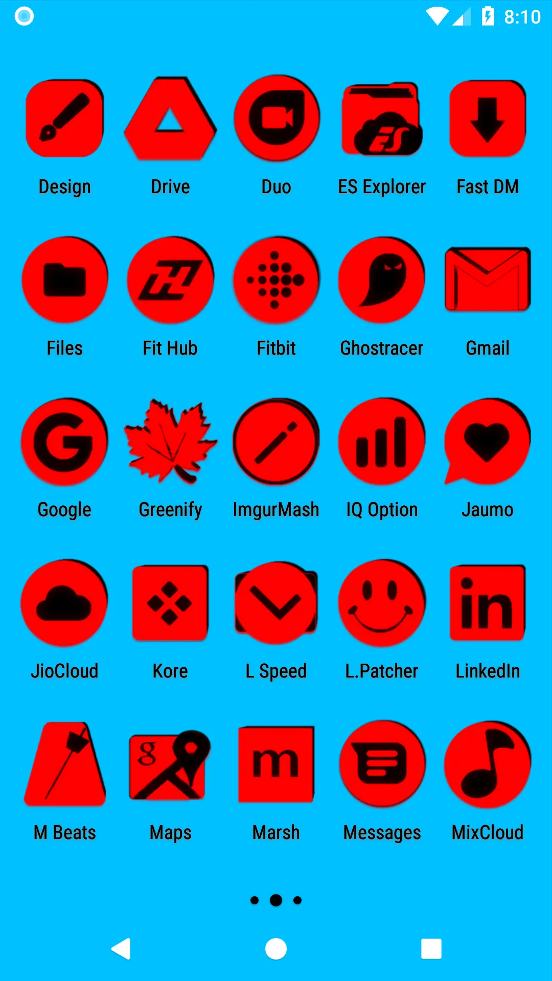 Red and Black Icon Pack | Indus Appstore | Screenshot