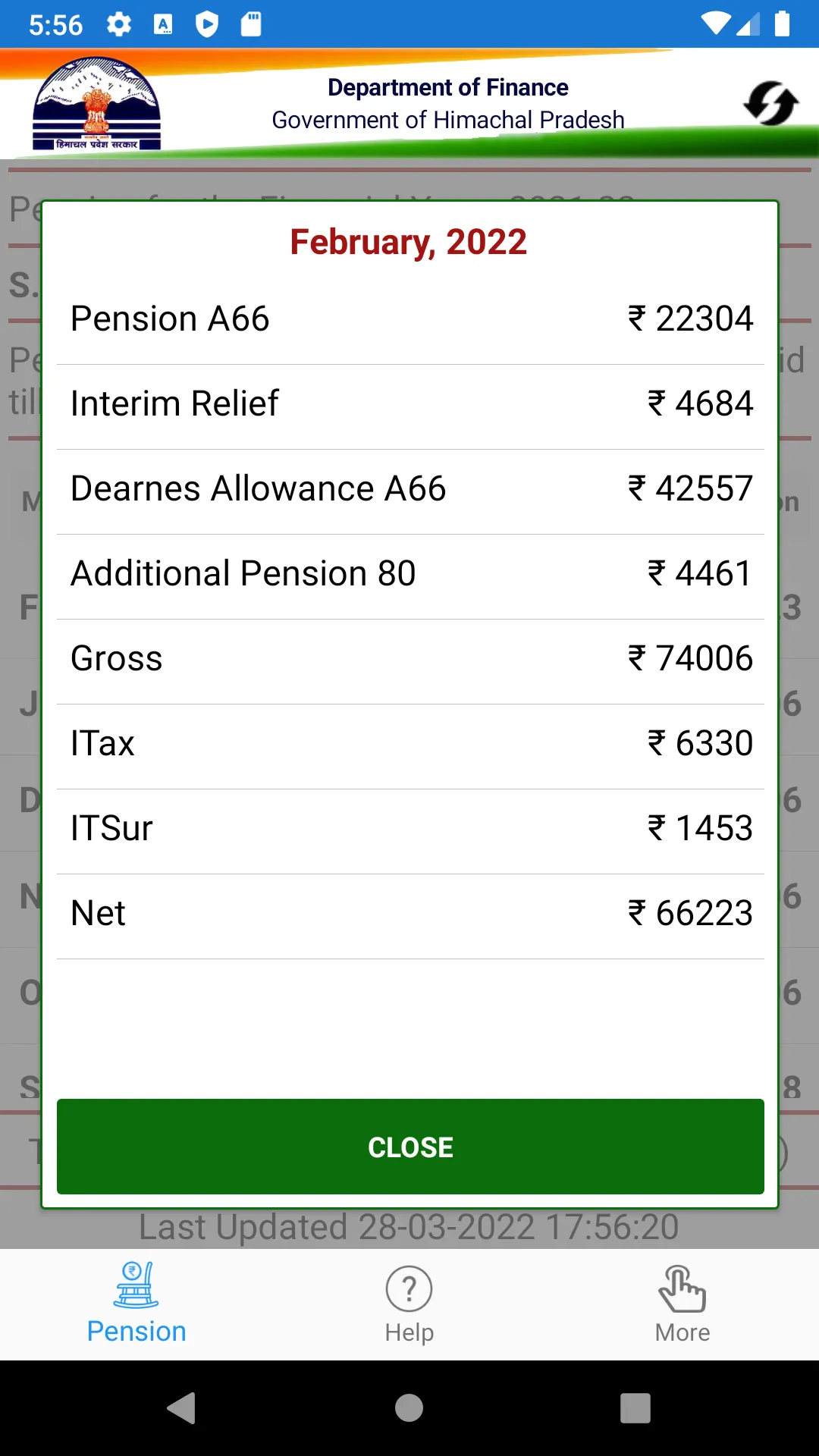 ePension HP Govt Pensioners | Indus Appstore | Screenshot