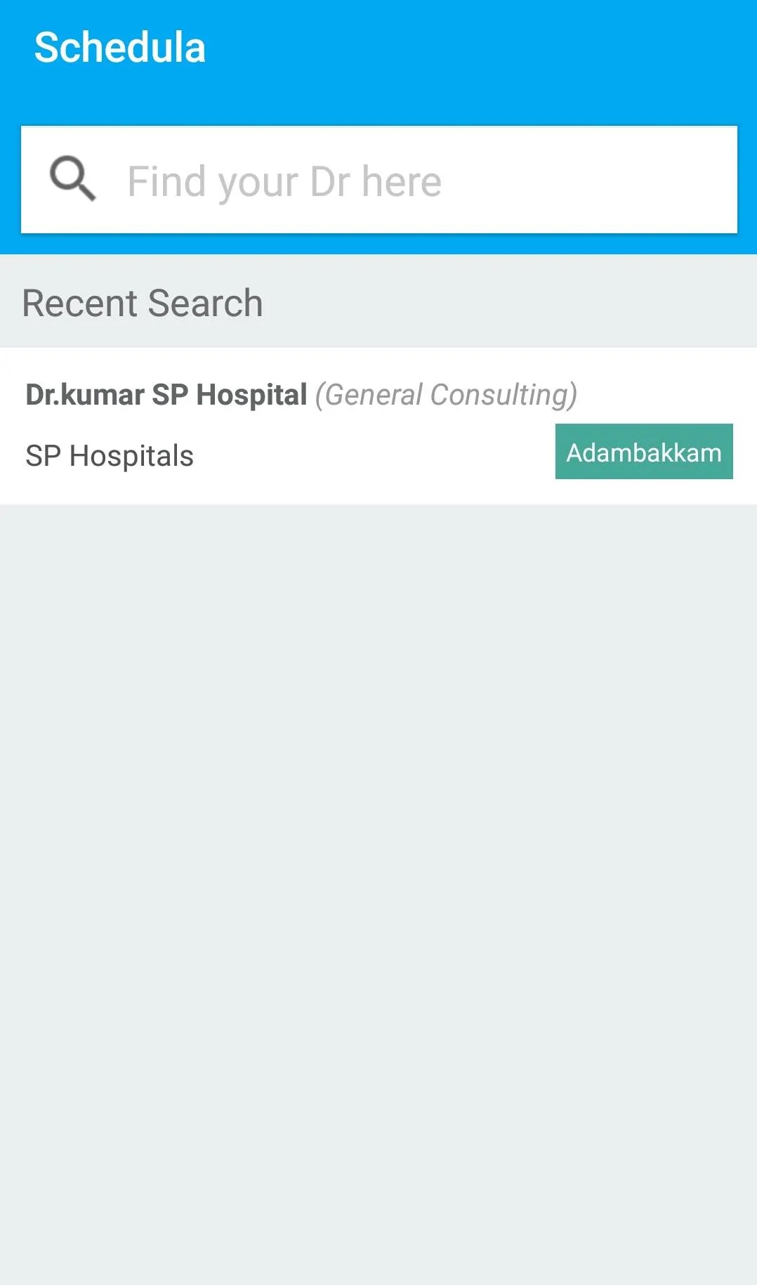 Schedula - Meet your Doctor | Indus Appstore | Screenshot