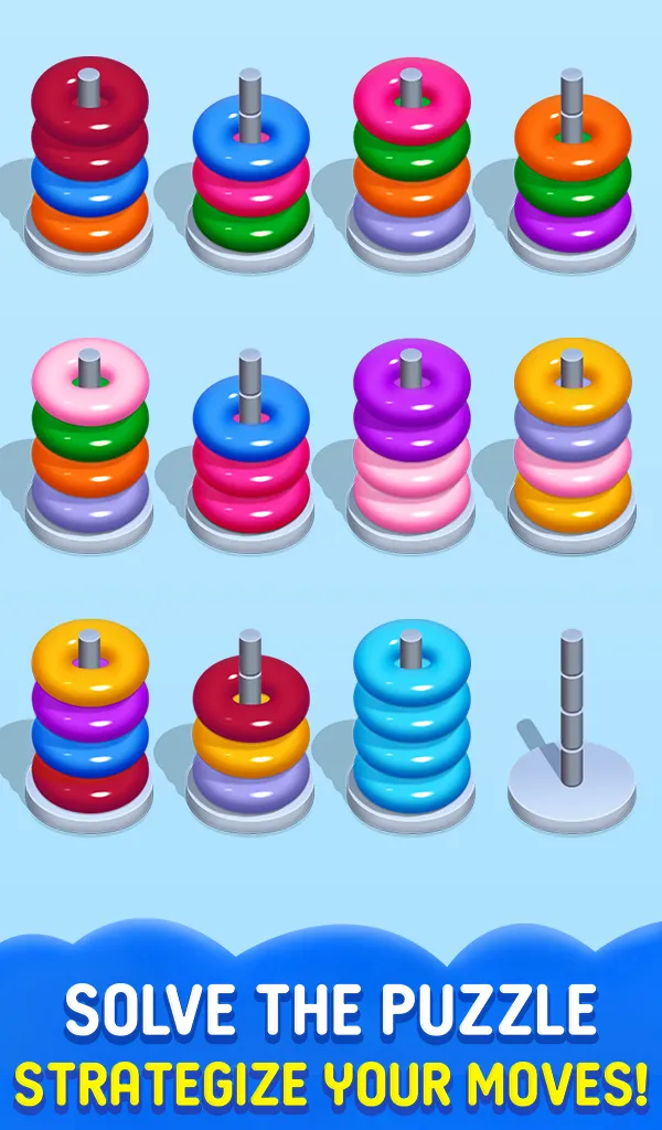 Hoop Sort - Color Hoop Stack | Indus Appstore | Screenshot