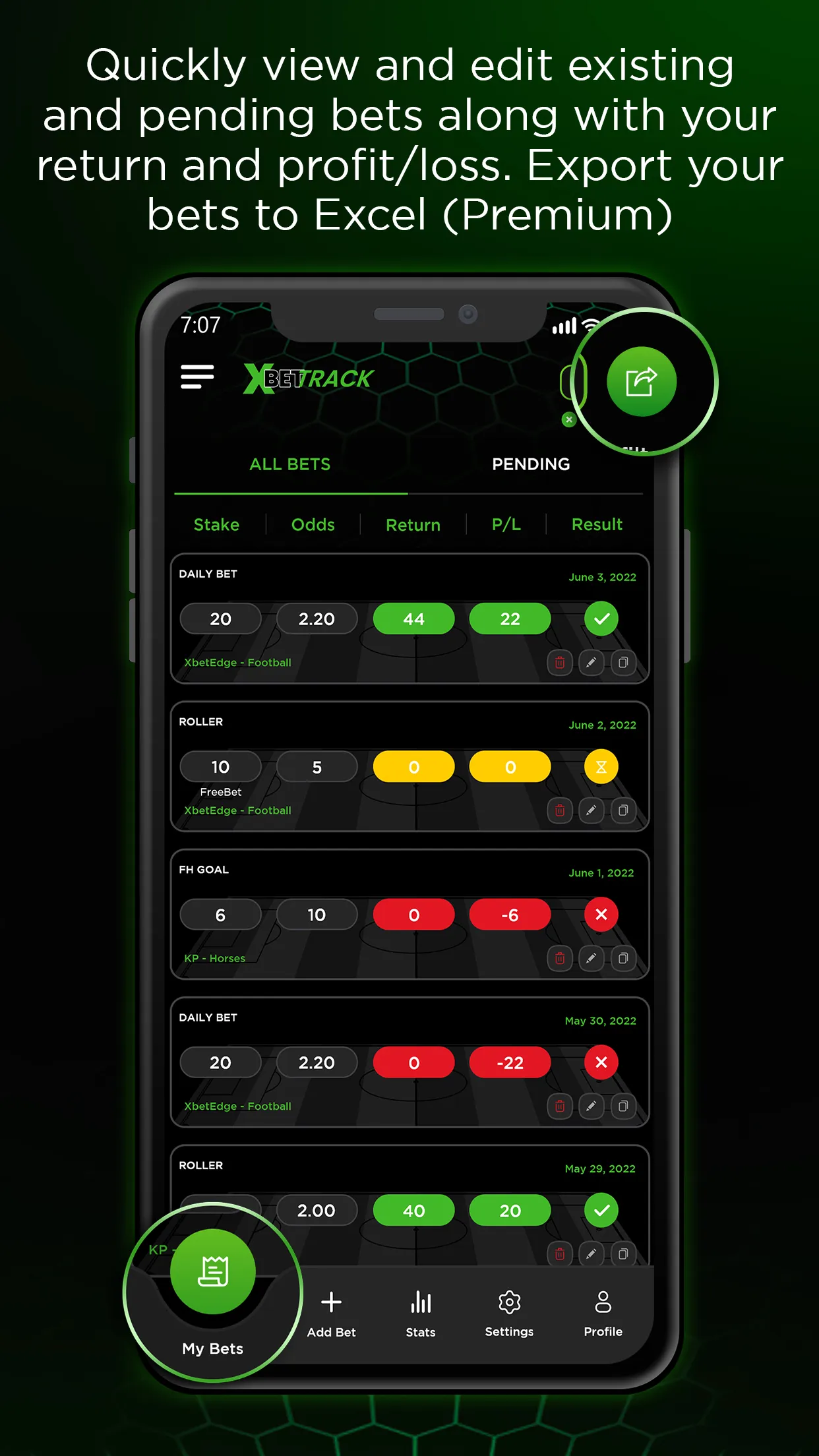 XBet Track Sports Bet Tracker | Indus Appstore | Screenshot