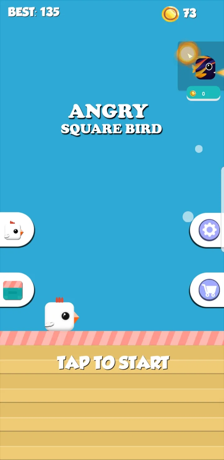 Angry Chicken - square bird -  | Indus Appstore | Screenshot