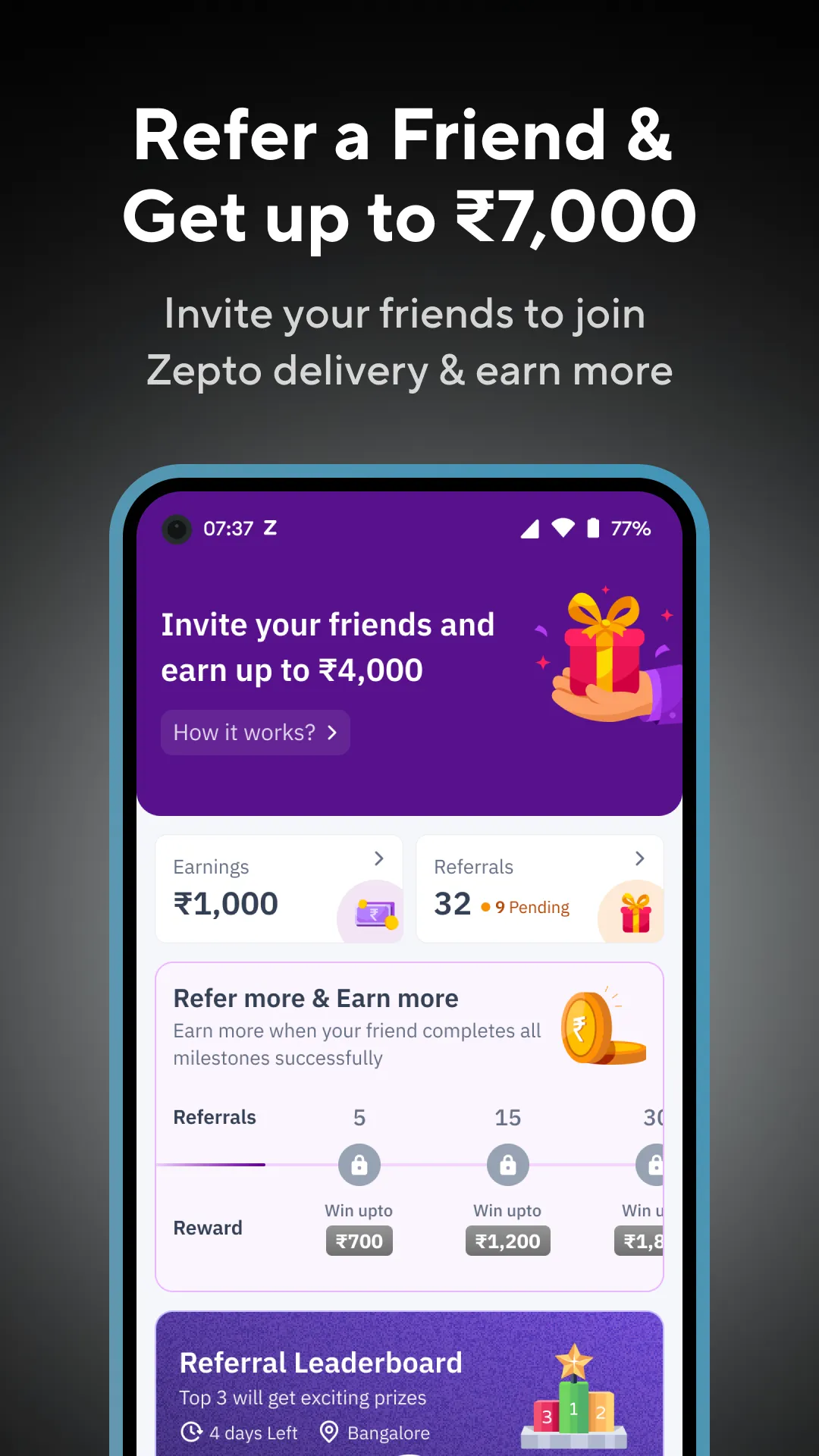 Zepto Delivery Partner App | Indus Appstore | Screenshot