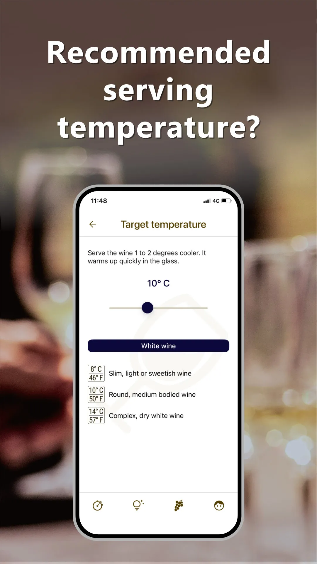 Wine Temperatures | Indus Appstore | Screenshot