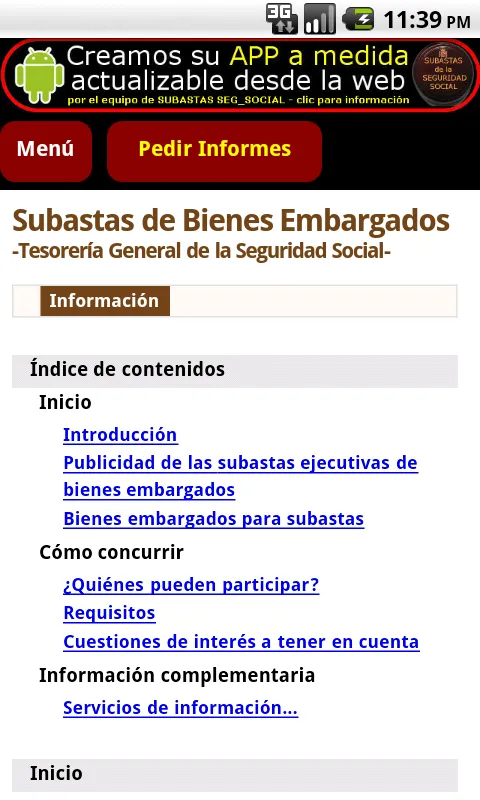 Subastas de la Seguridad Socia | Indus Appstore | Screenshot