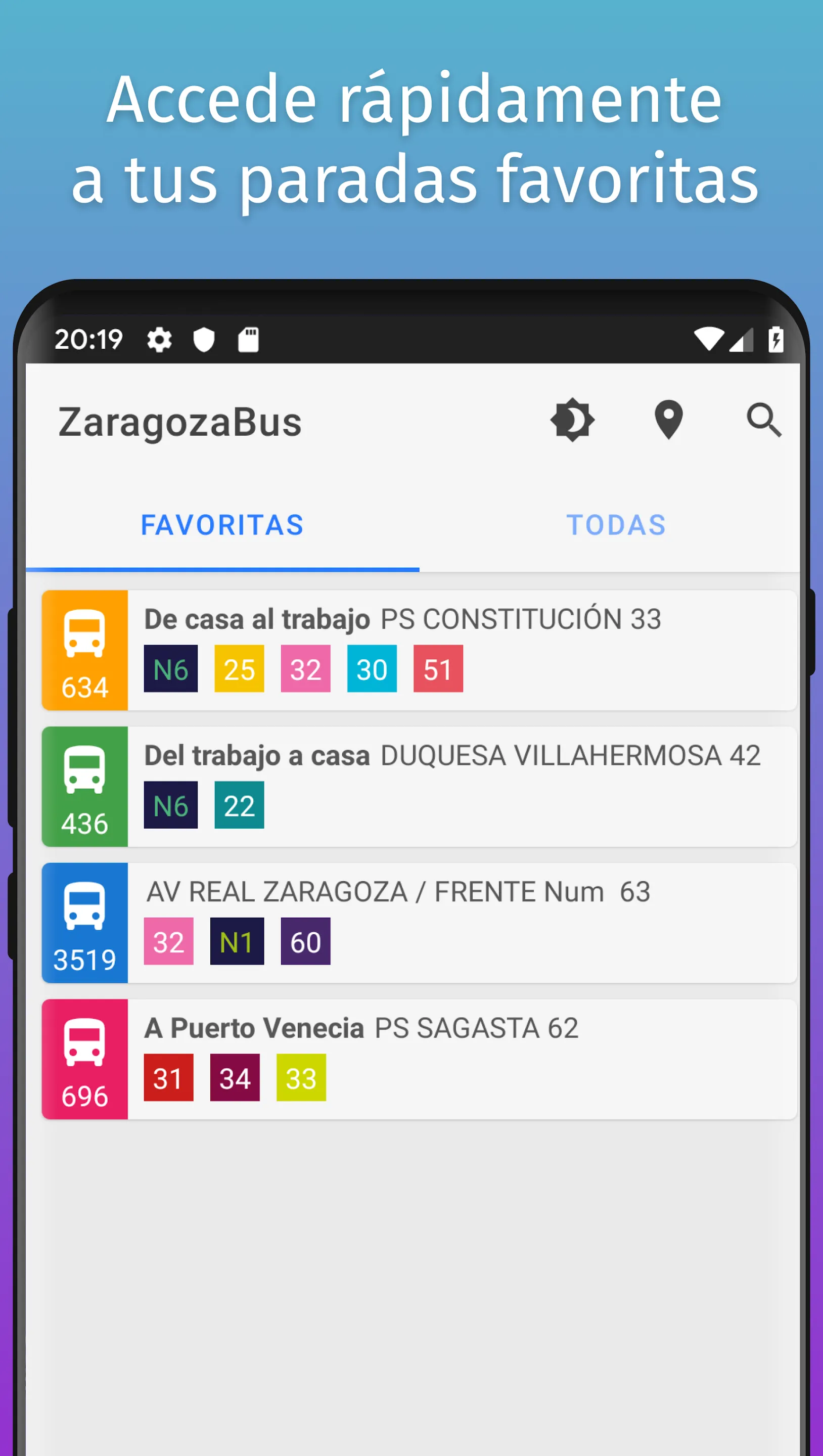 ZaragozaBus + Tranvía | Indus Appstore | Screenshot