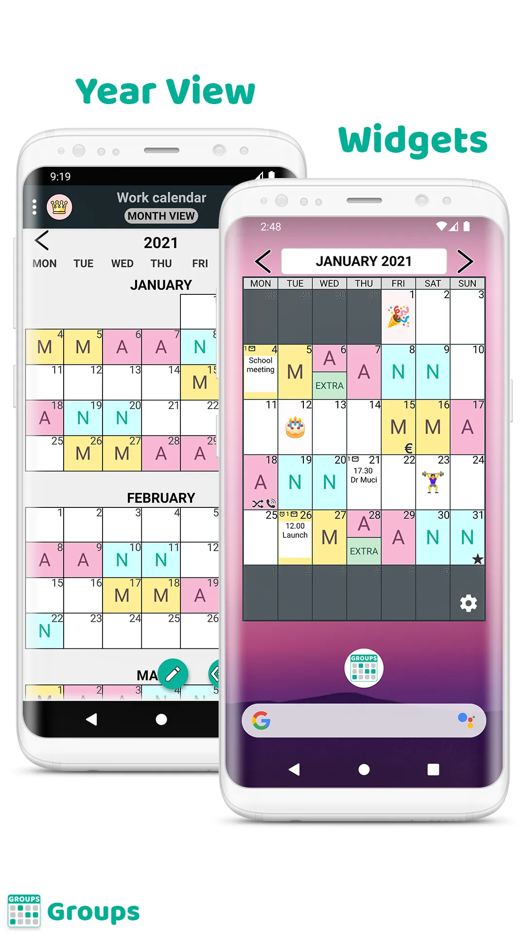 GROUPS work & family calendar | Indus Appstore | Screenshot