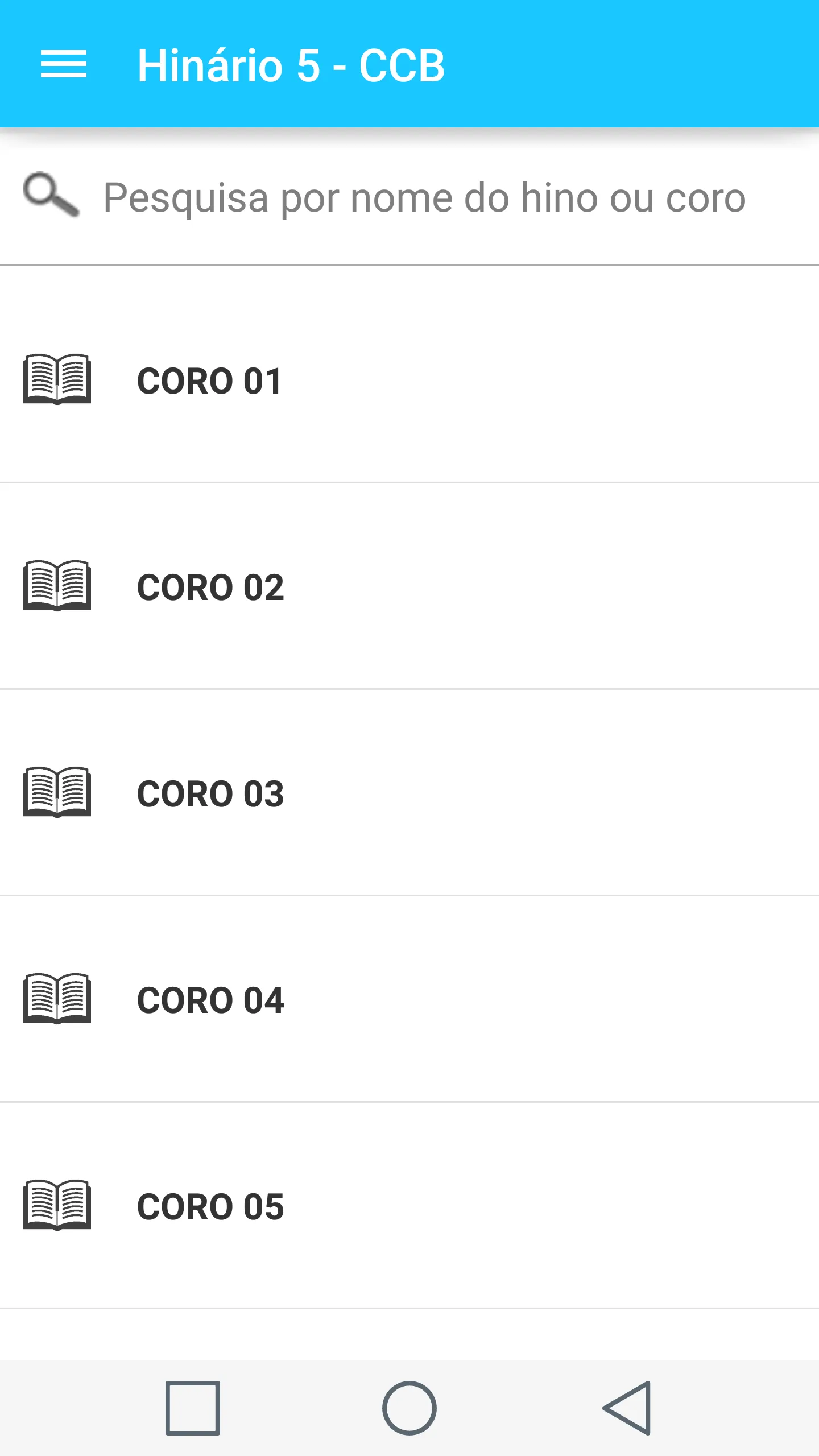Hinário 5 - CCB | Indus Appstore | Screenshot