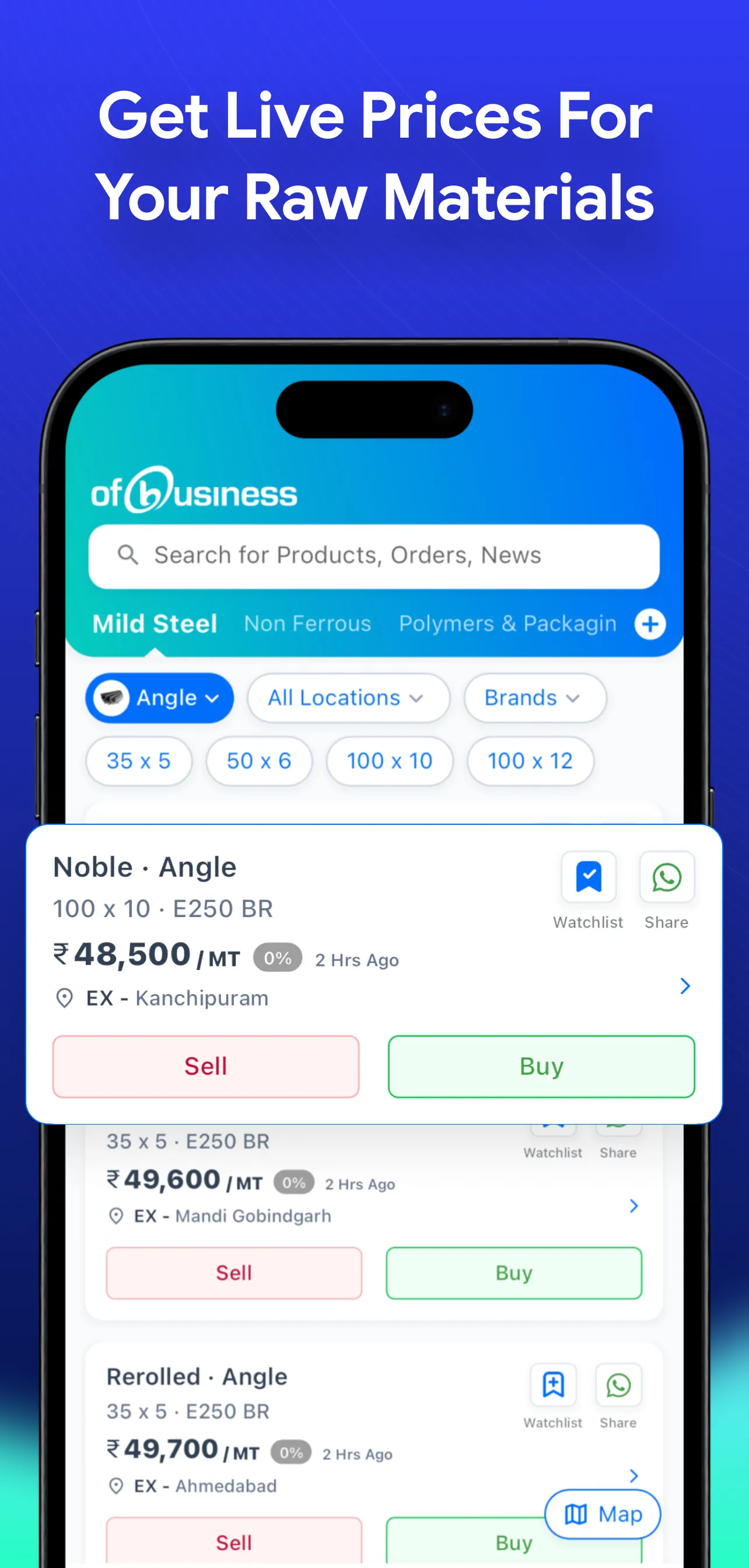 OFB: B2B Raw Materials Prices | Indus Appstore | Screenshot