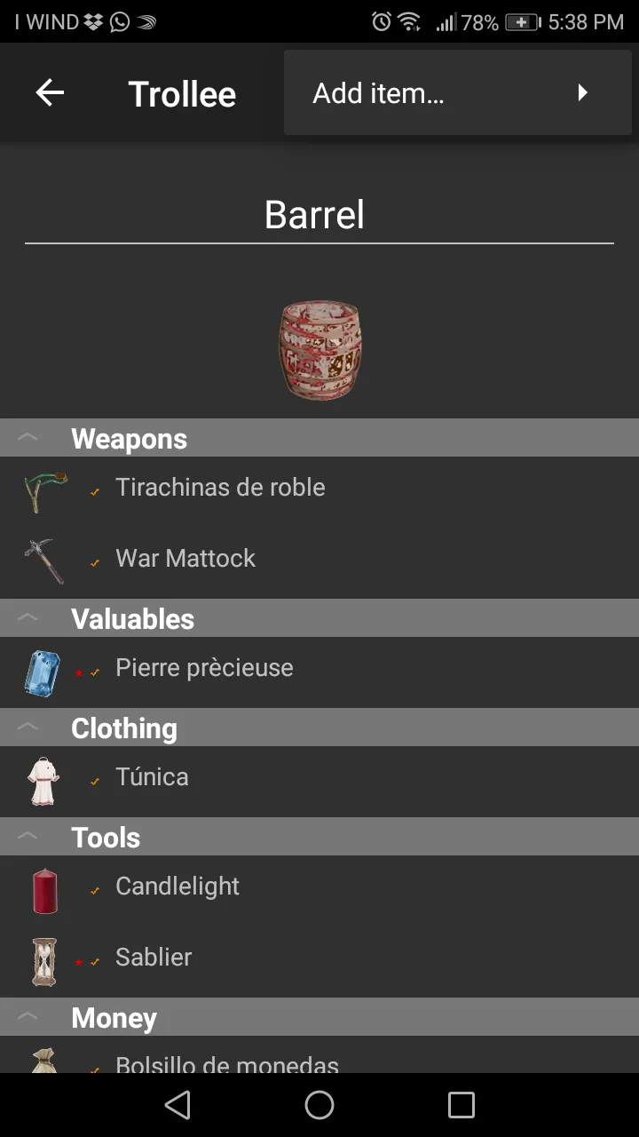 RPG Backpack | Indus Appstore | Screenshot