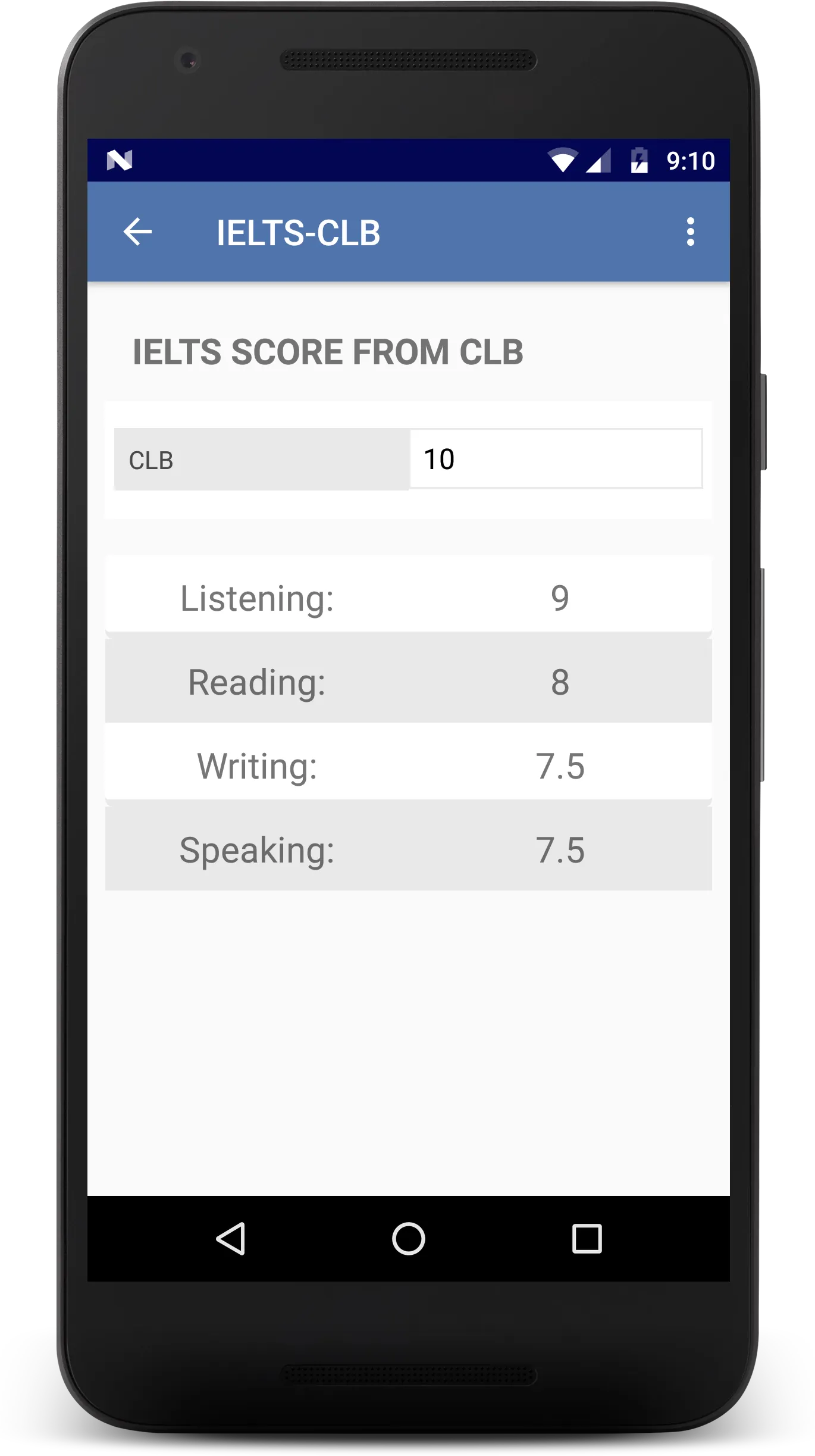 IELTS Bands Calculator and Sco | Indus Appstore | Screenshot