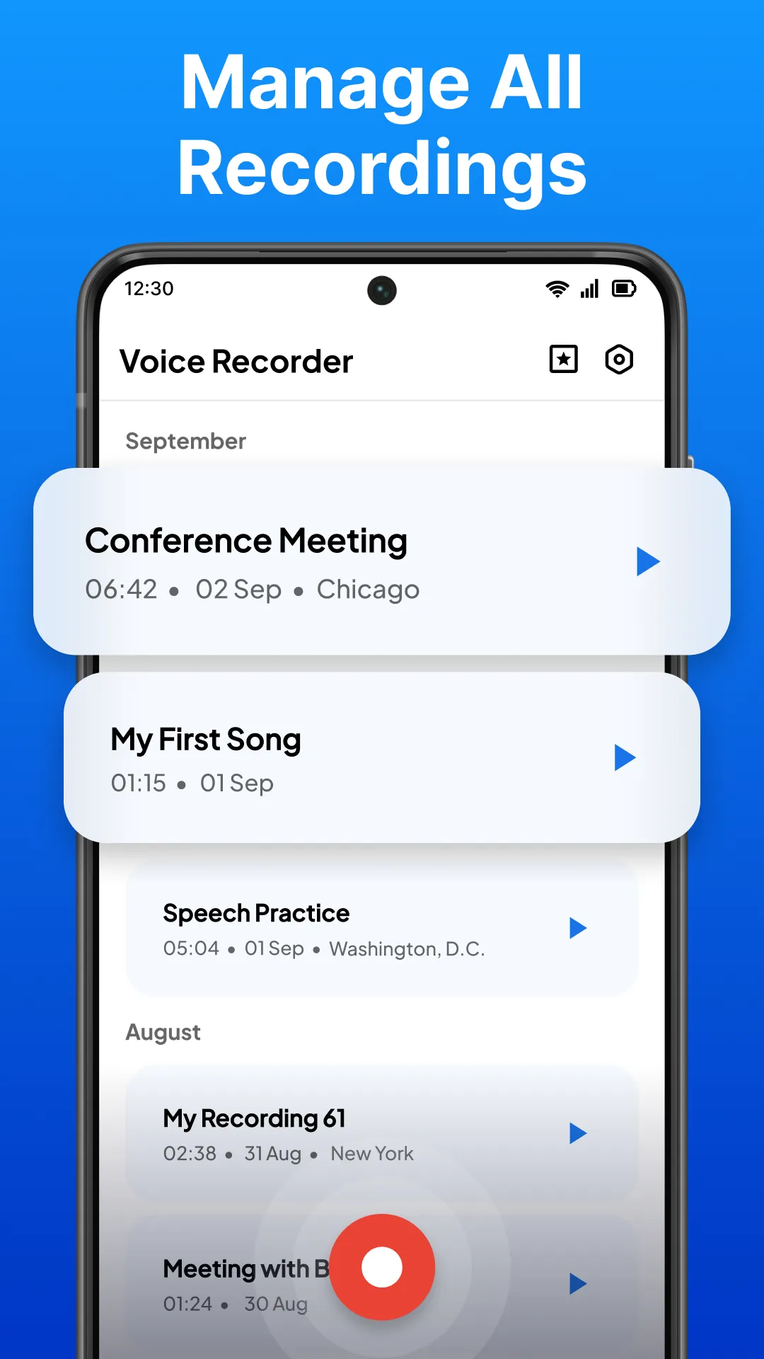 Voice Recorder | Indus Appstore | Screenshot