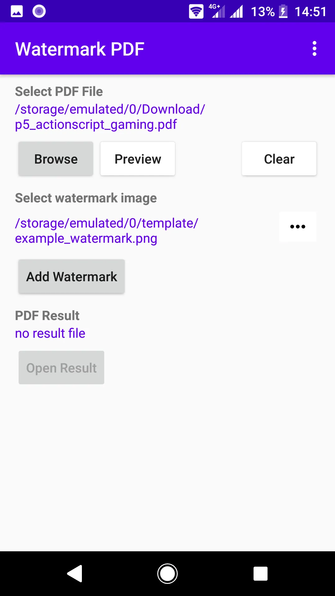 PDF Watermark : add - insert w | Indus Appstore | Screenshot