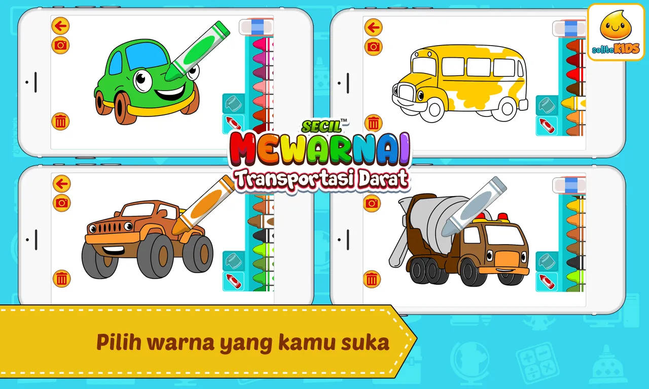 Mewarnai Mobil Kartun | Indus Appstore | Screenshot