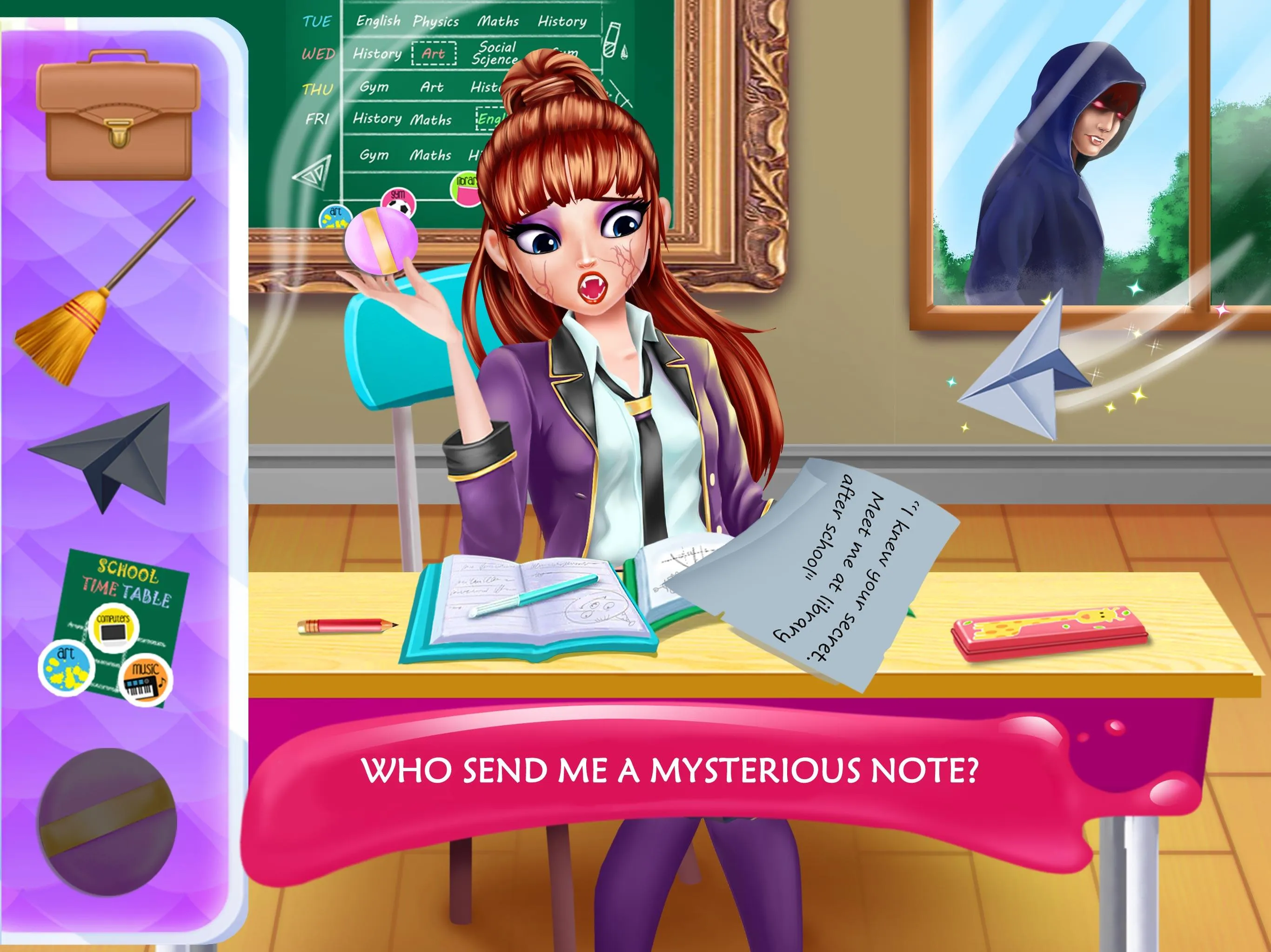 Secret High School 6 - Library | Indus Appstore | Screenshot