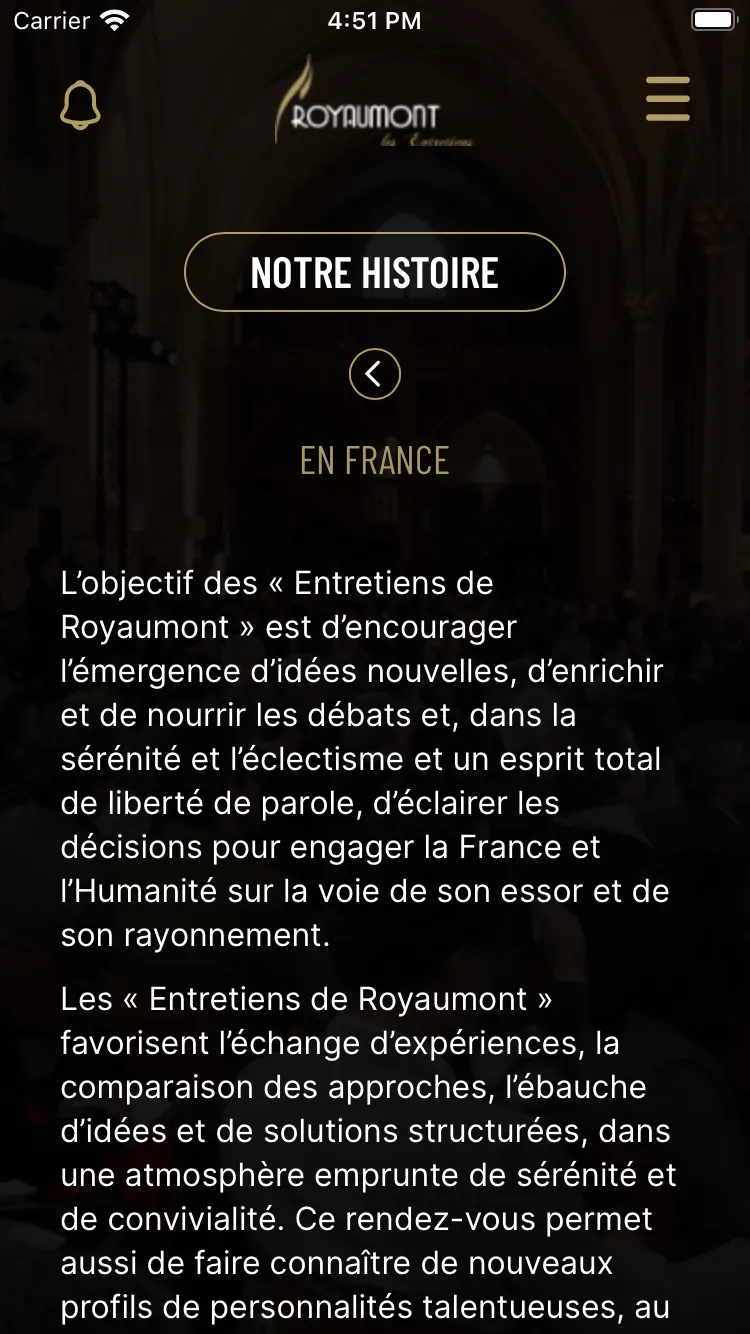 Les Entretiens de Royaumont | Indus Appstore | Screenshot