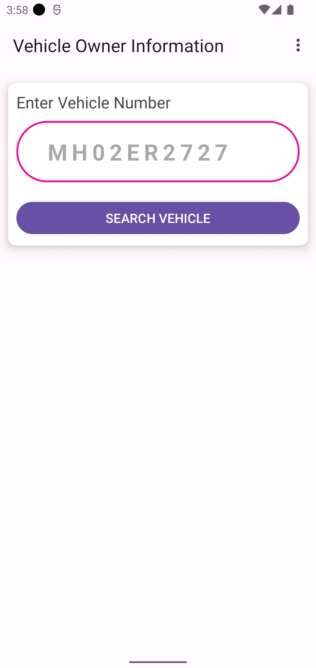 Vehicle Owner Information 2024 | Indus Appstore | Screenshot