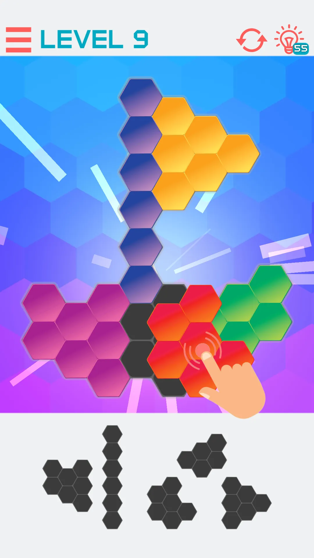 Hexagon Graph: Geometry Puzzle | Indus Appstore | Screenshot