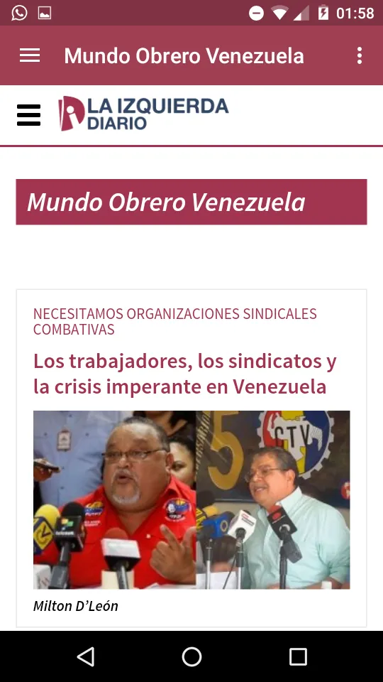 La Izquierda Diario- Venezuela | Indus Appstore | Screenshot