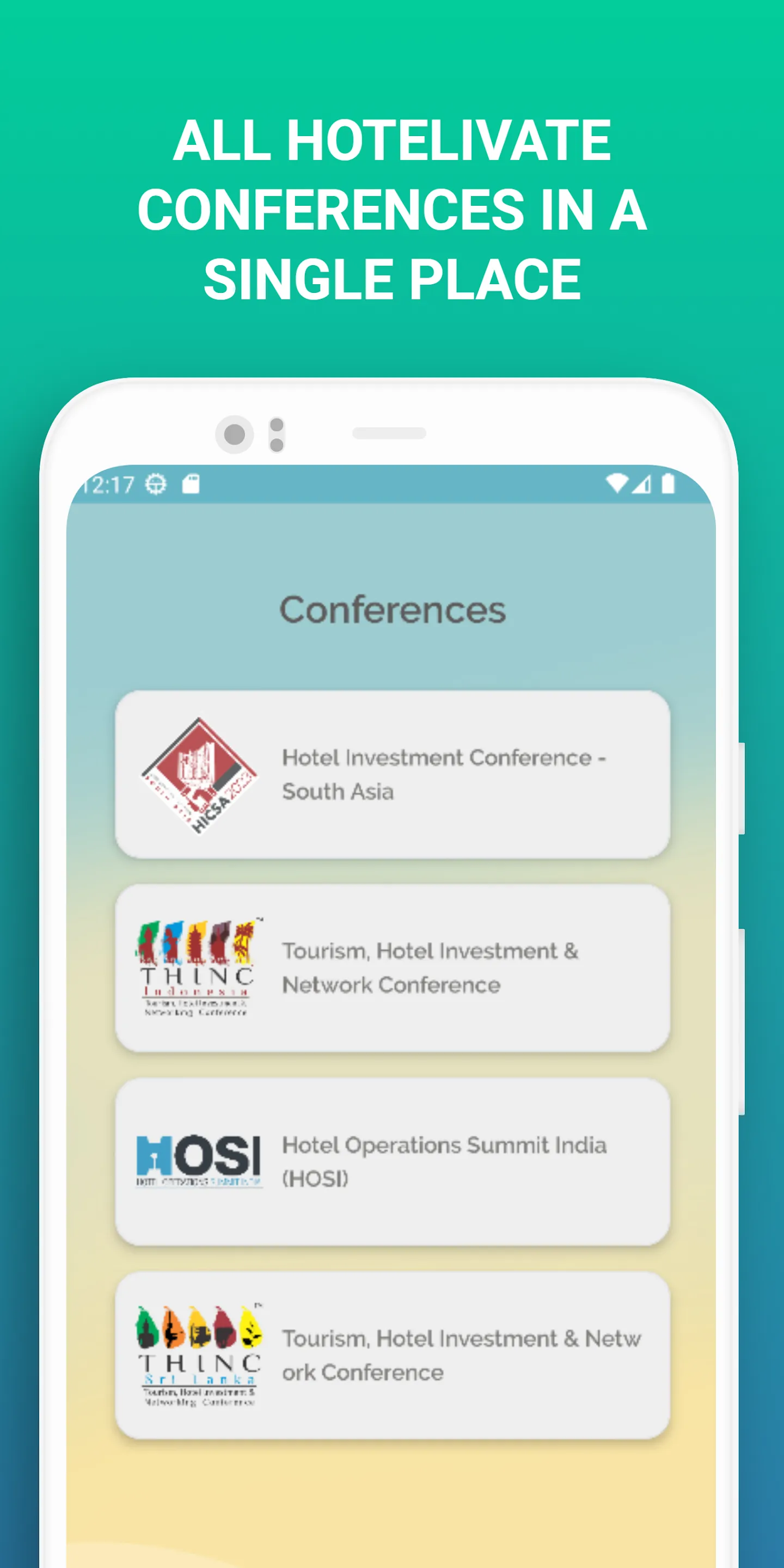 Hotelivate Conferences | Indus Appstore | Screenshot