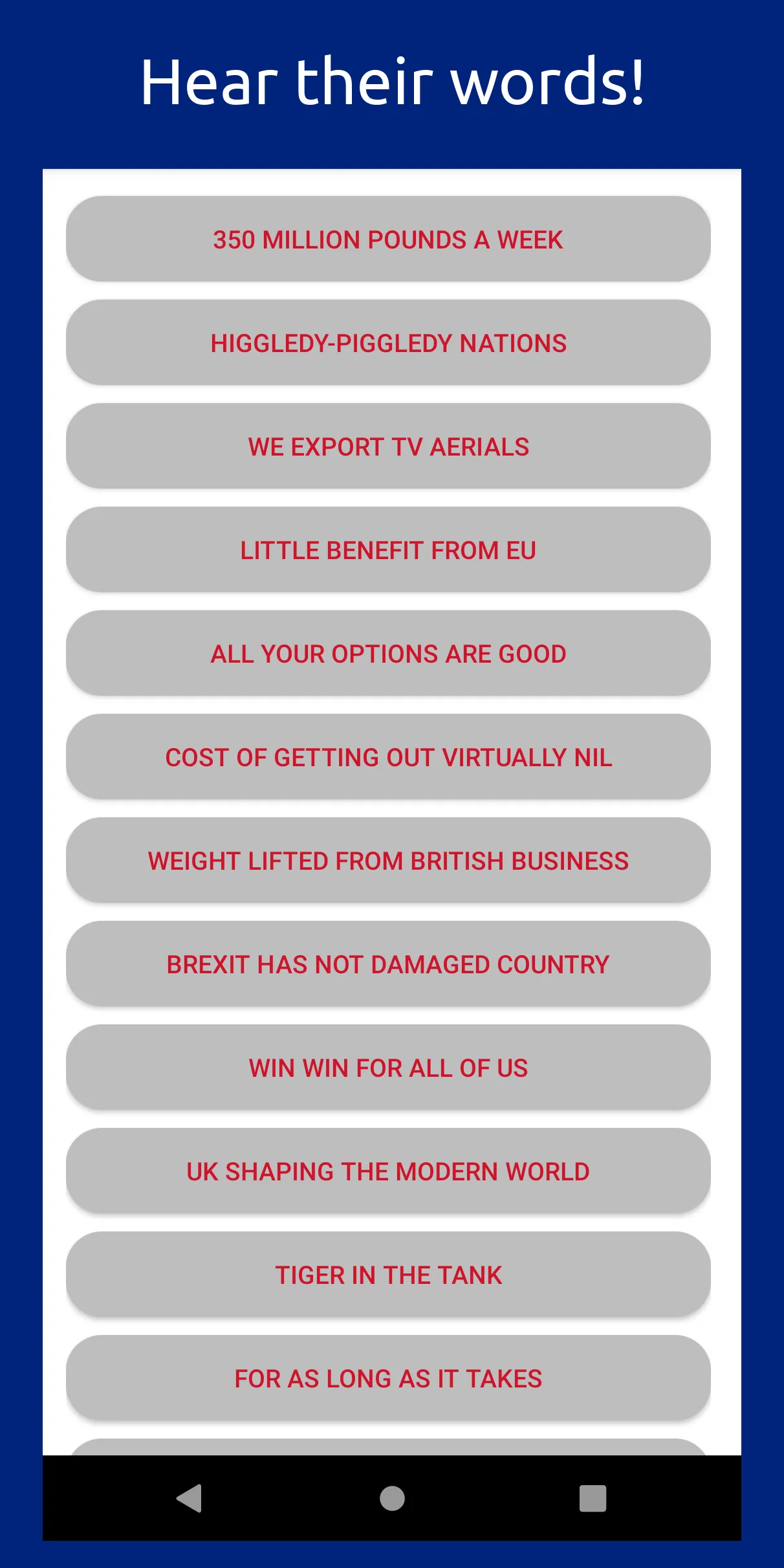 Brexit Soundboard | Indus Appstore | Screenshot