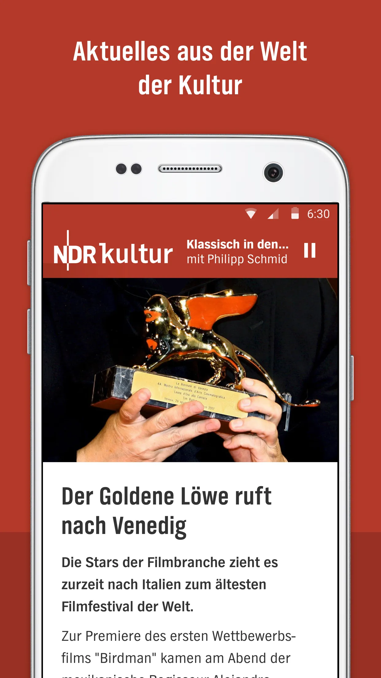 NDR Kultur Radio | Indus Appstore | Screenshot