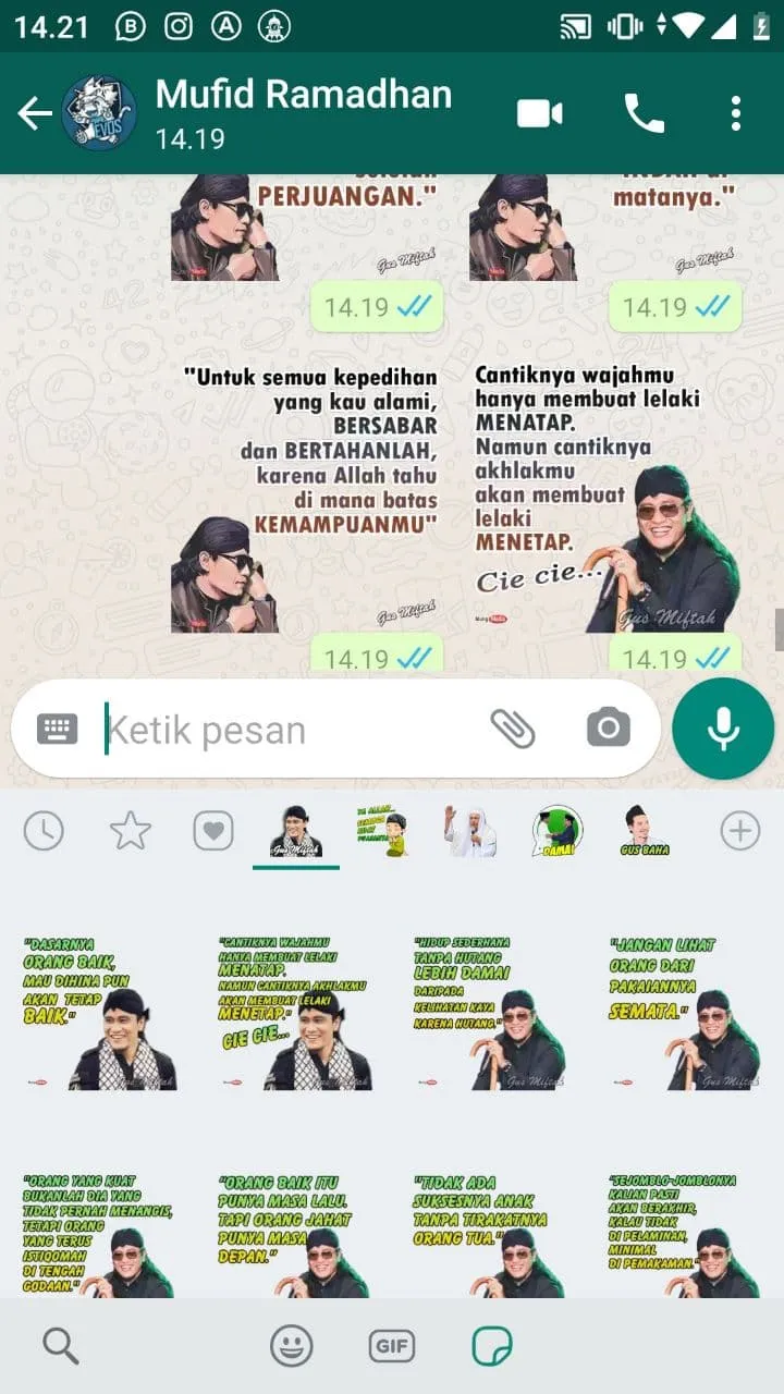 Stiker WA Nasihat Ulama | Indus Appstore | Screenshot