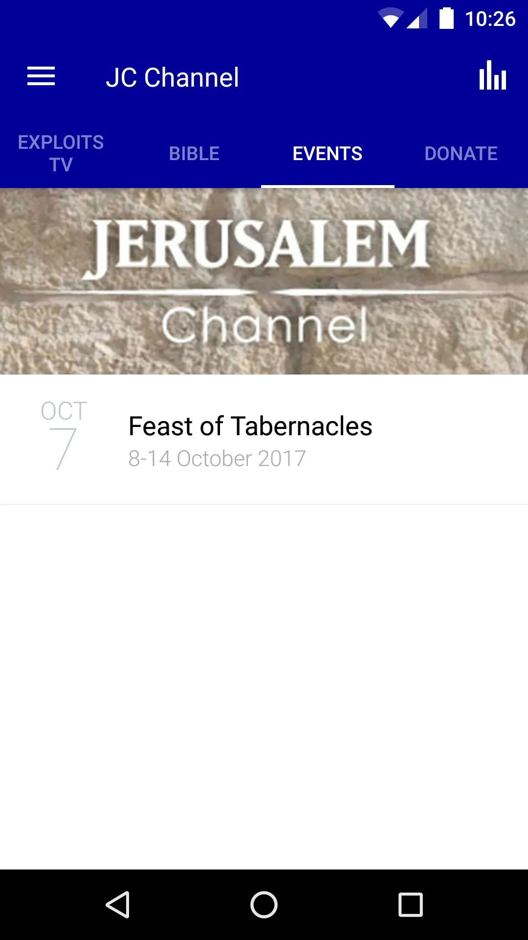 The Jerusalem Channel | Indus Appstore | Screenshot