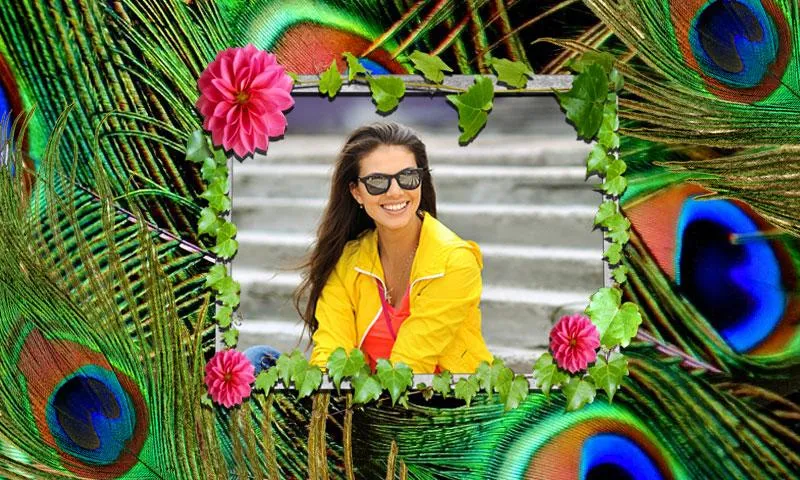 Peacock Feather PhotoFrames HD | Indus Appstore | Screenshot