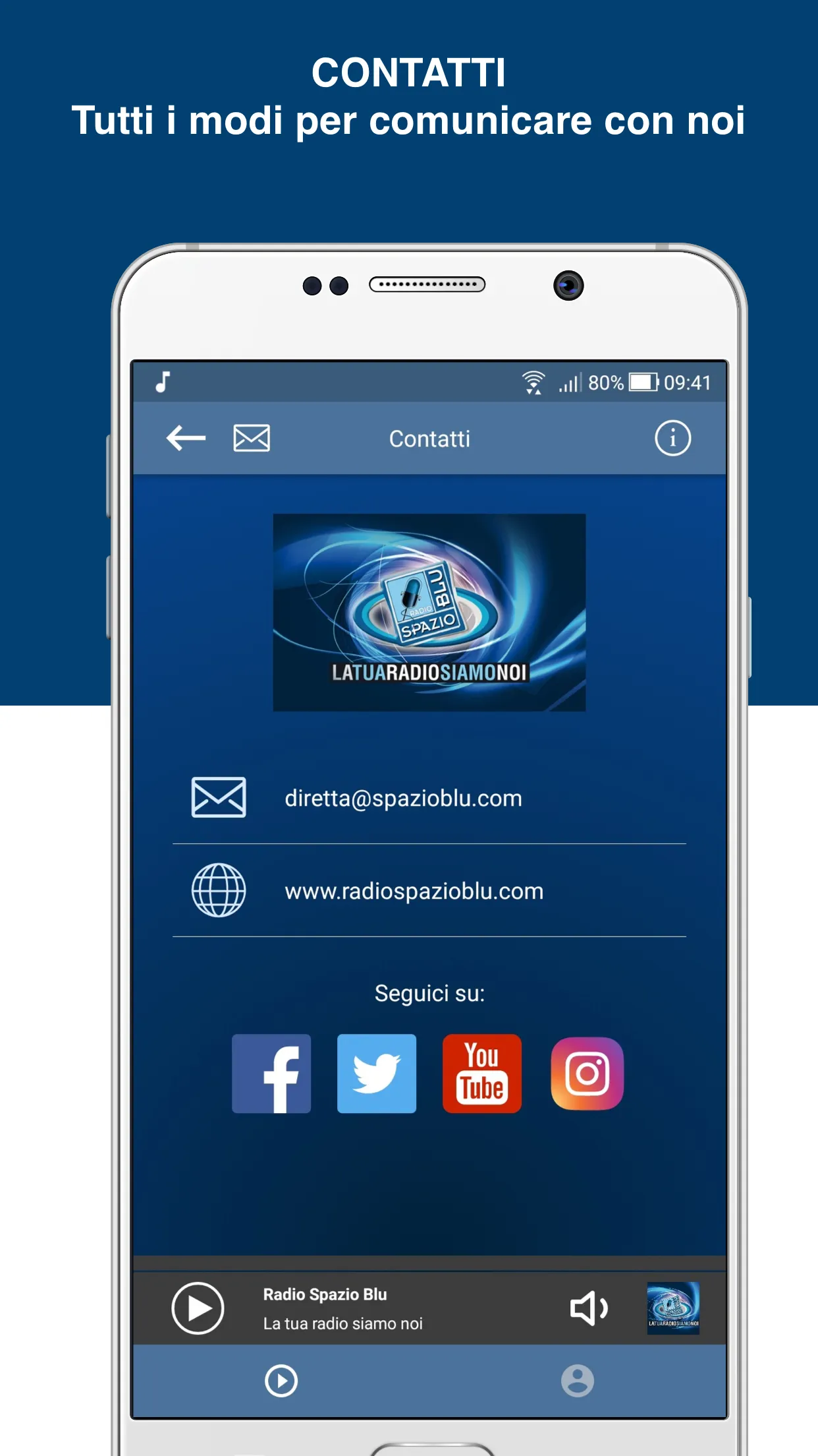 Radio Spazio Blu | Indus Appstore | Screenshot