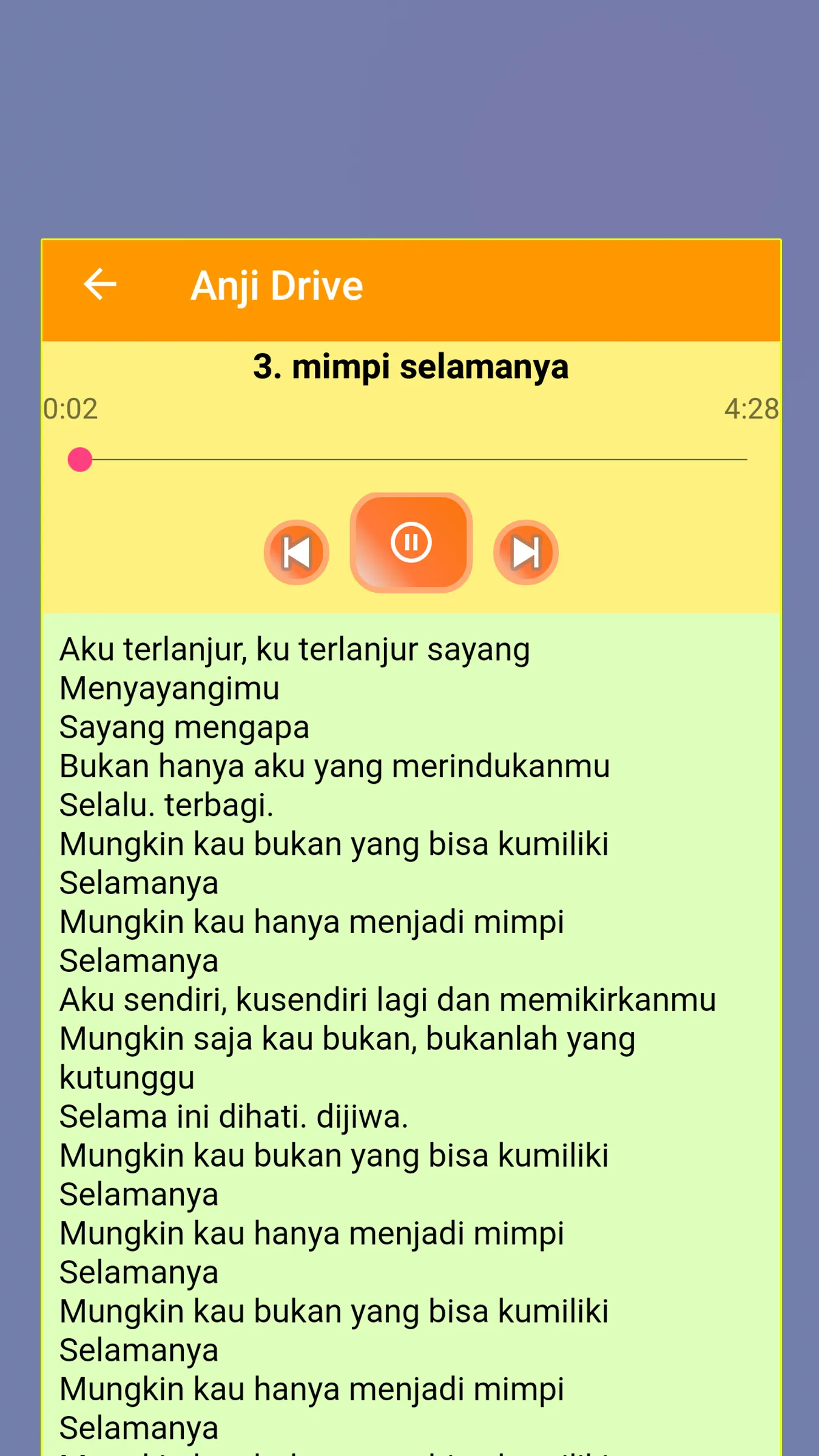 Kumpulan Anji plus lirik | Indus Appstore | Screenshot