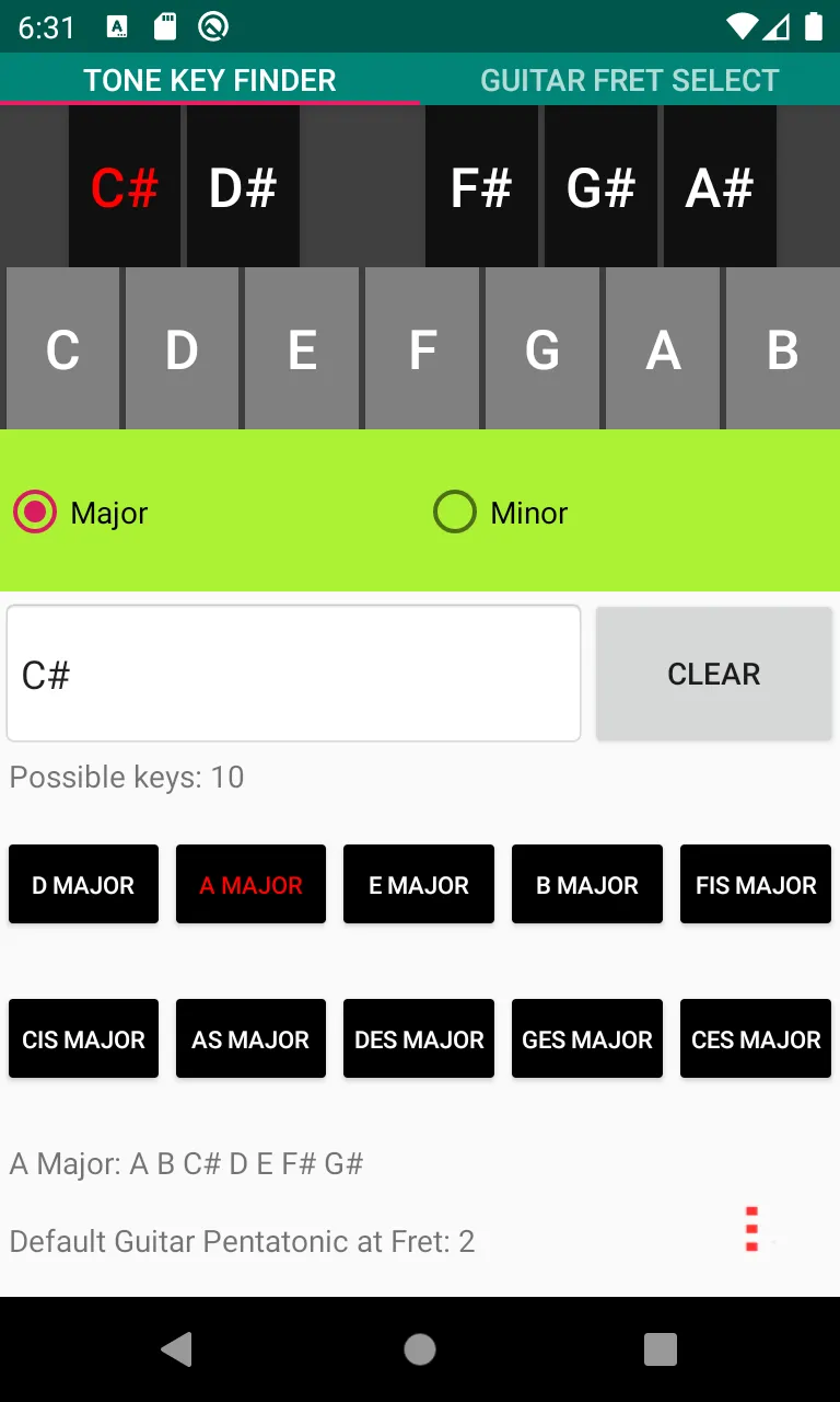 Tone Key Finder | Indus Appstore | Screenshot