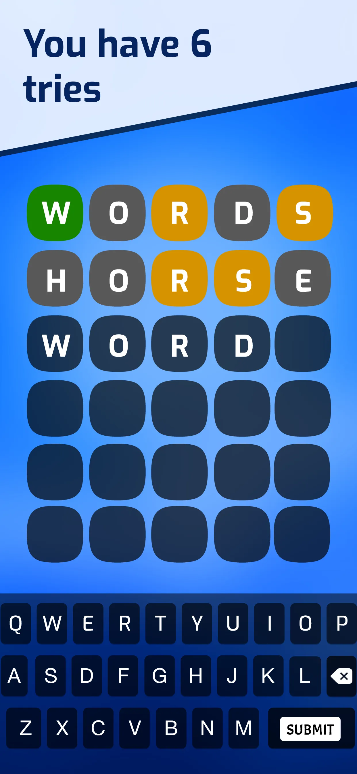 6 Tries 1 Word | Indus Appstore | Screenshot