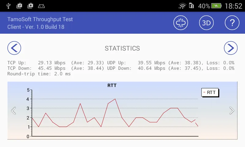 Throughput Test Client | Indus Appstore | Screenshot