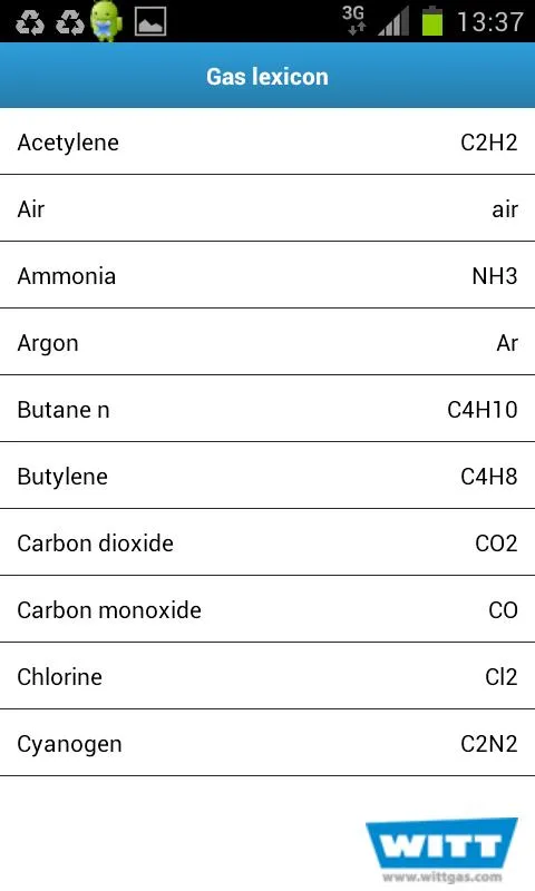 iGASES gas guide and converter | Indus Appstore | Screenshot