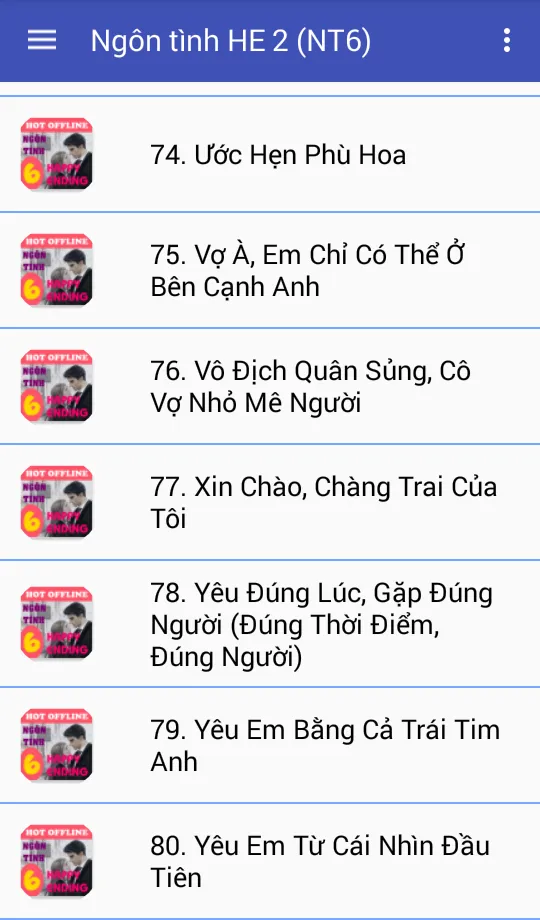 80 Truyen ngon tinh HE offline | Indus Appstore | Screenshot