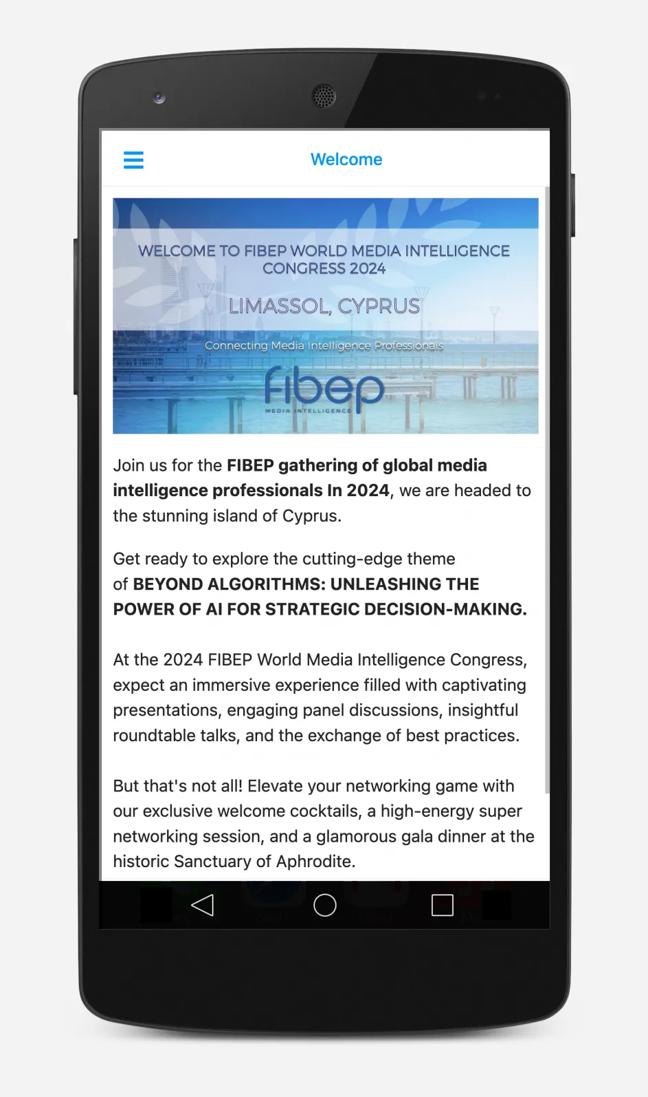 FIBEP Congress | Indus Appstore | Screenshot