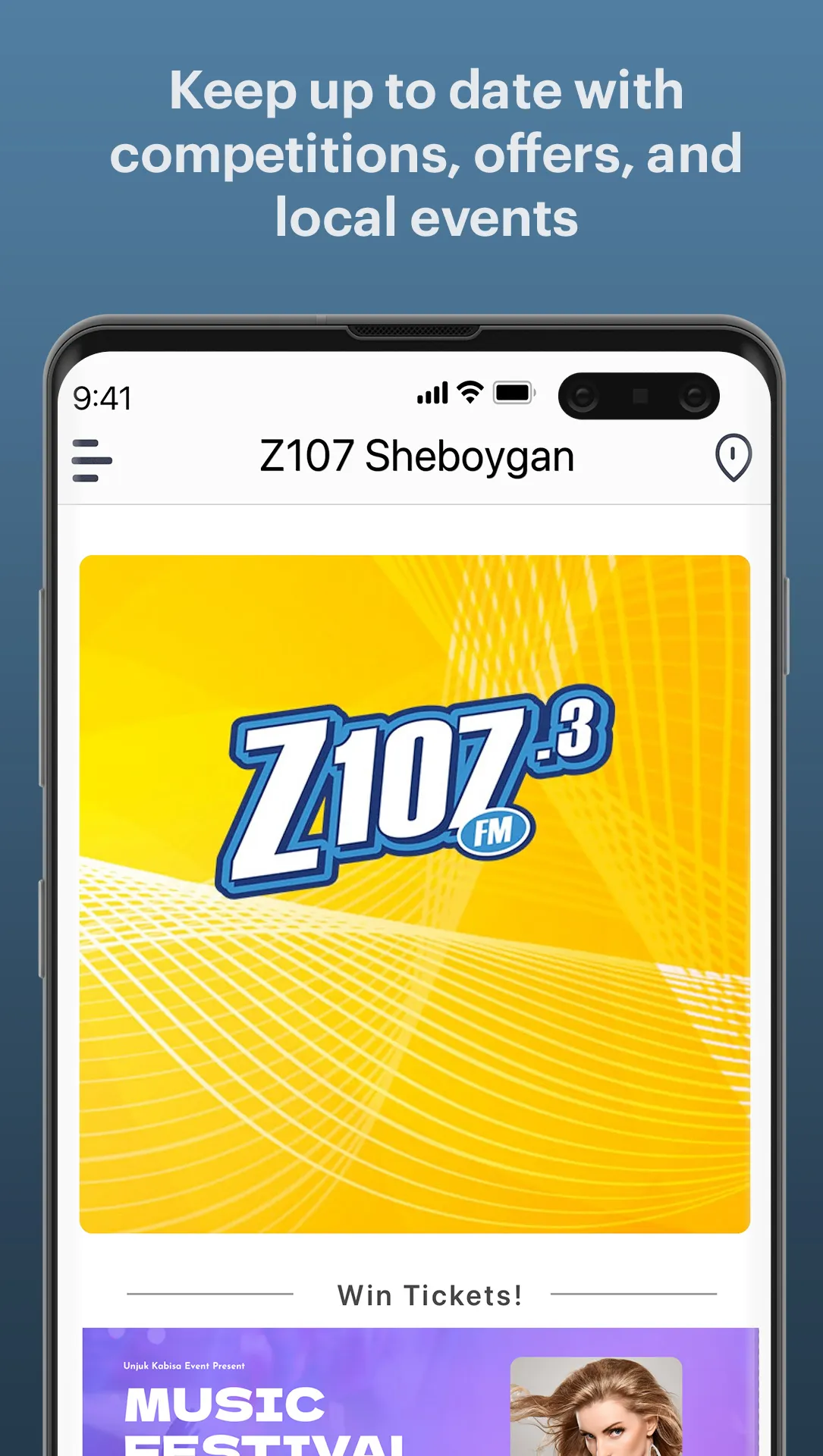 Z107 Sheboygan | Indus Appstore | Screenshot