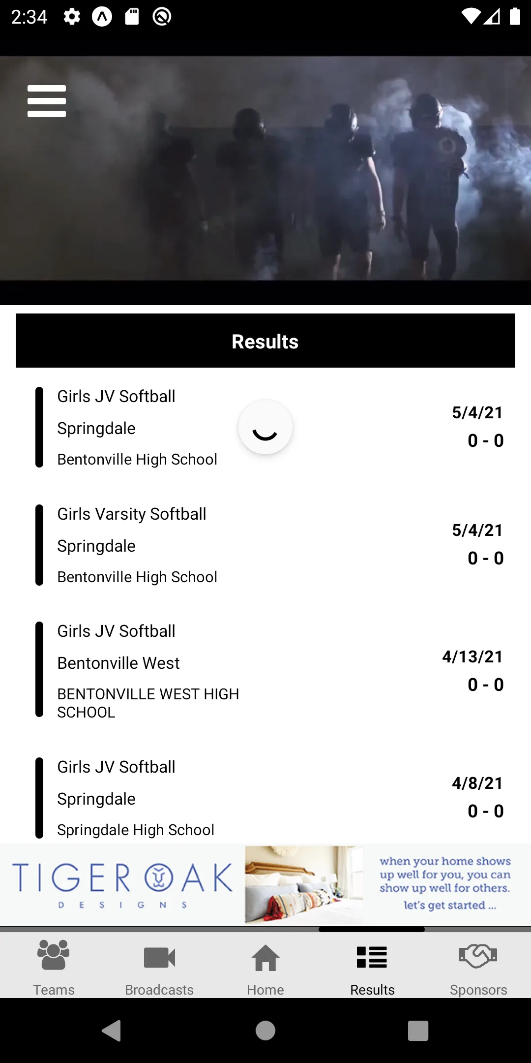 Bentonville Tiger Athletics | Indus Appstore | Screenshot